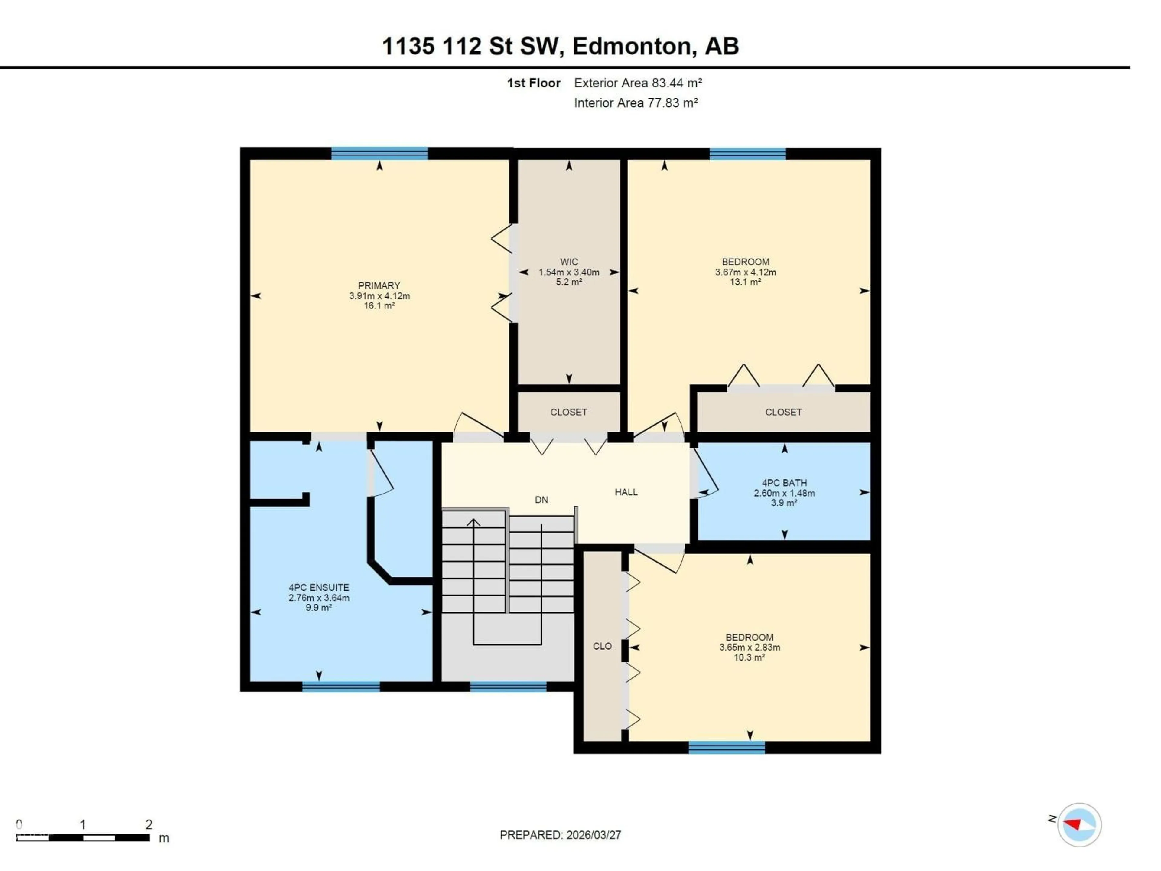 Floor plan for SW - 1135 112 ST, Edmonton Alberta T6W1V1