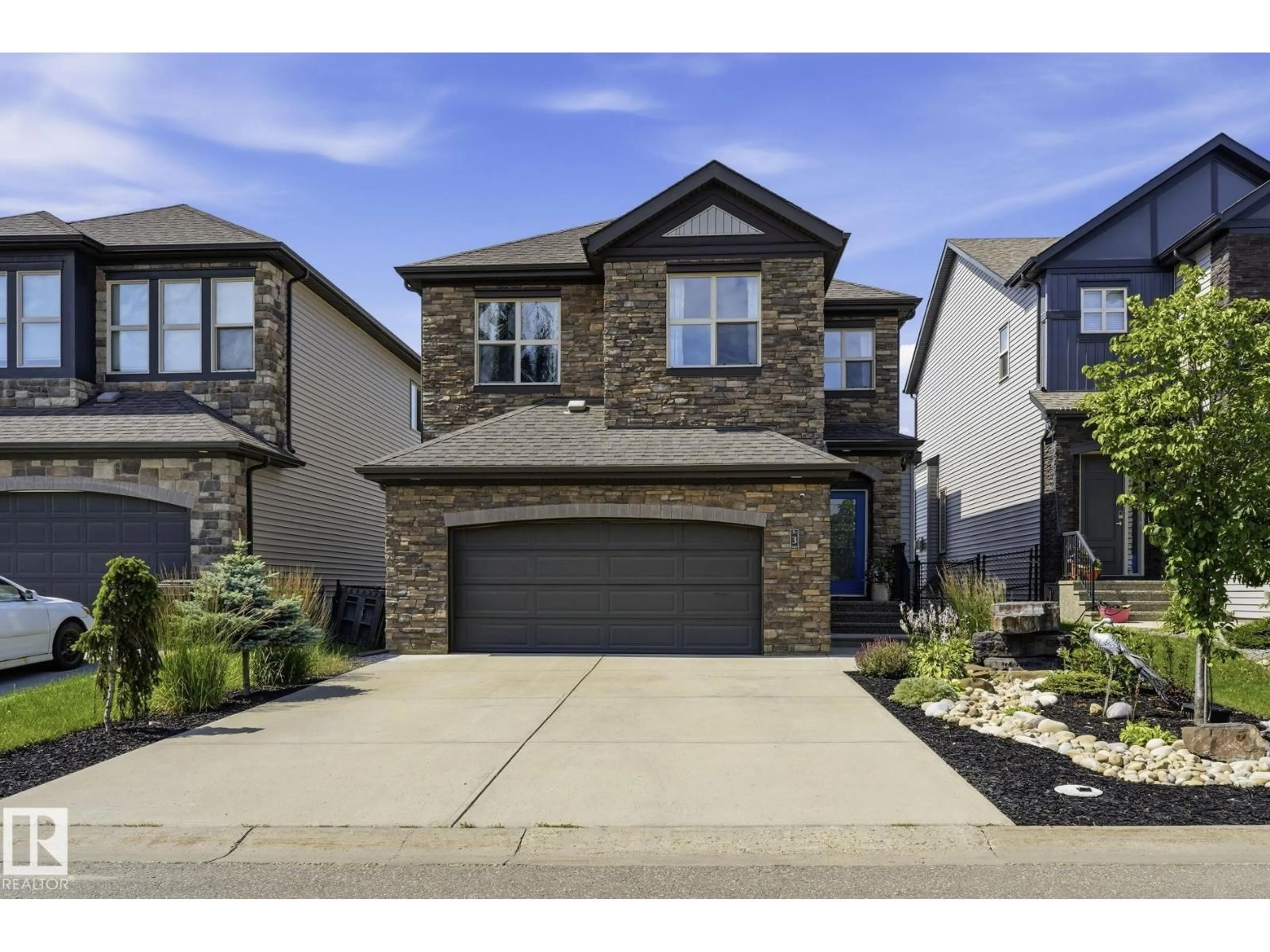 Home with brick exterior material, street for 3 GARNEAU GA, Spruce Grove Alberta T7X0M6