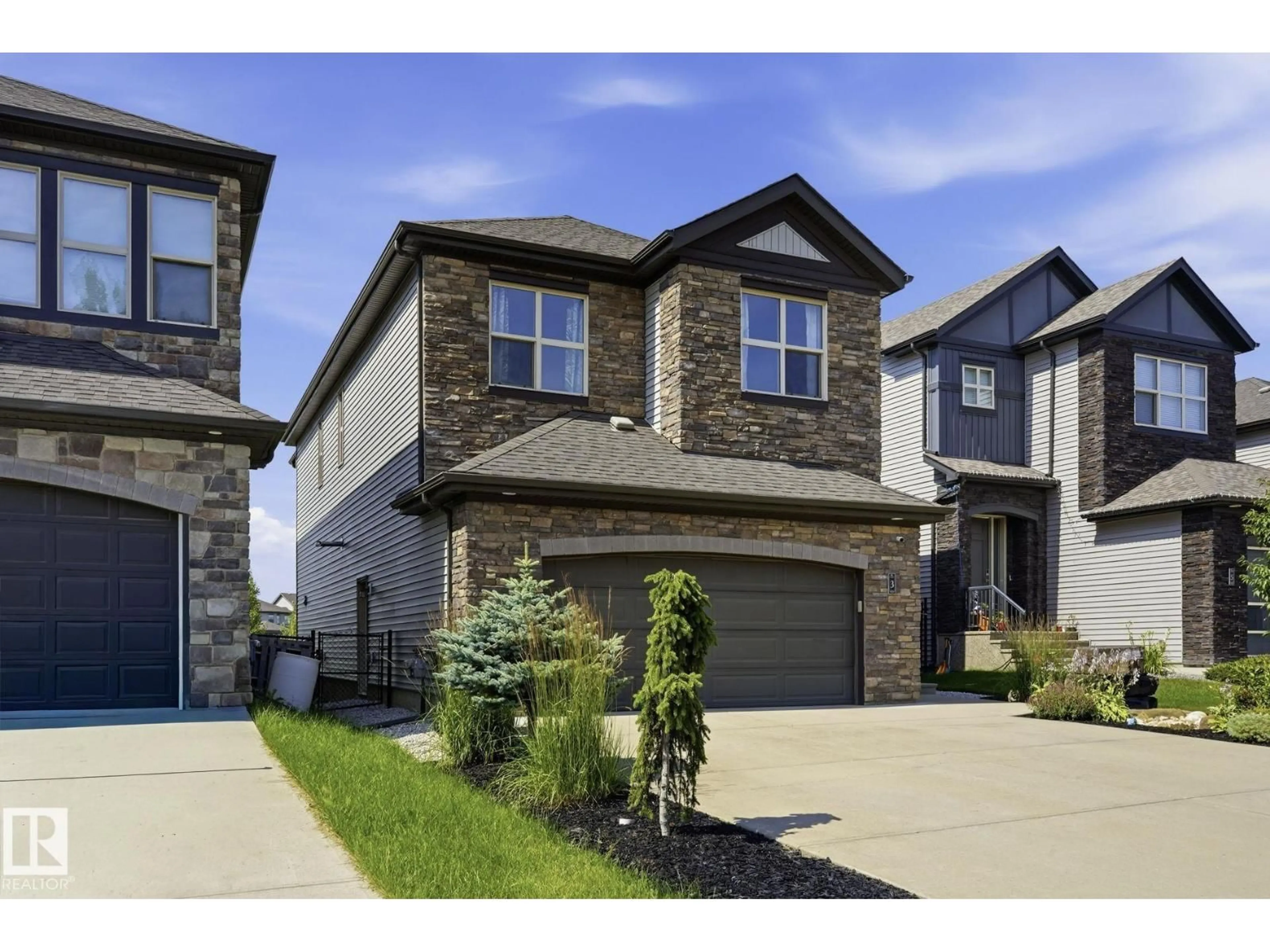Home with brick exterior material, street for 3 GARNEAU GA, Spruce Grove Alberta T7X0M6