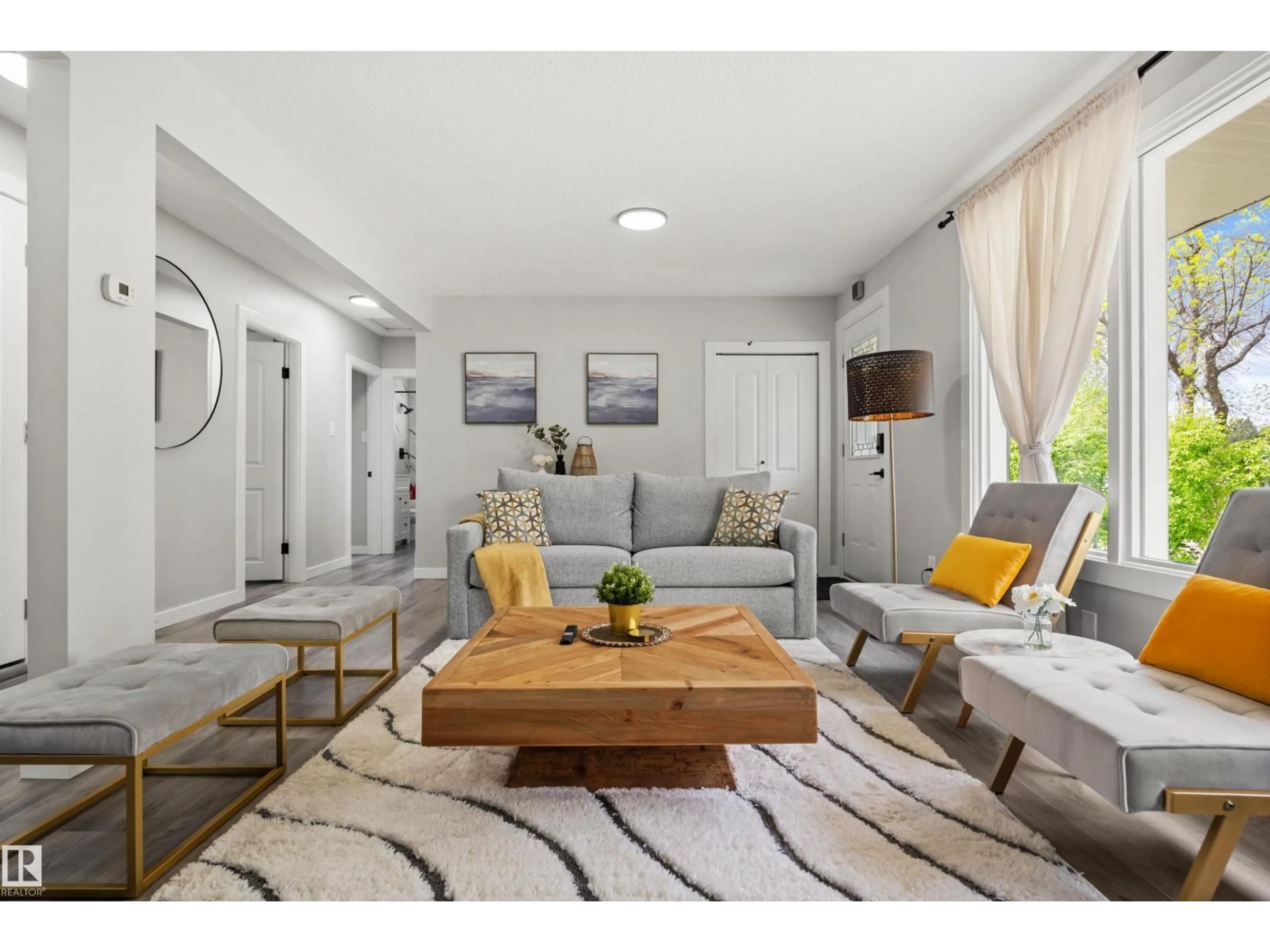 Living room with furniture, unknown for 4001 113 AV, Edmonton Alberta T5W0R2
