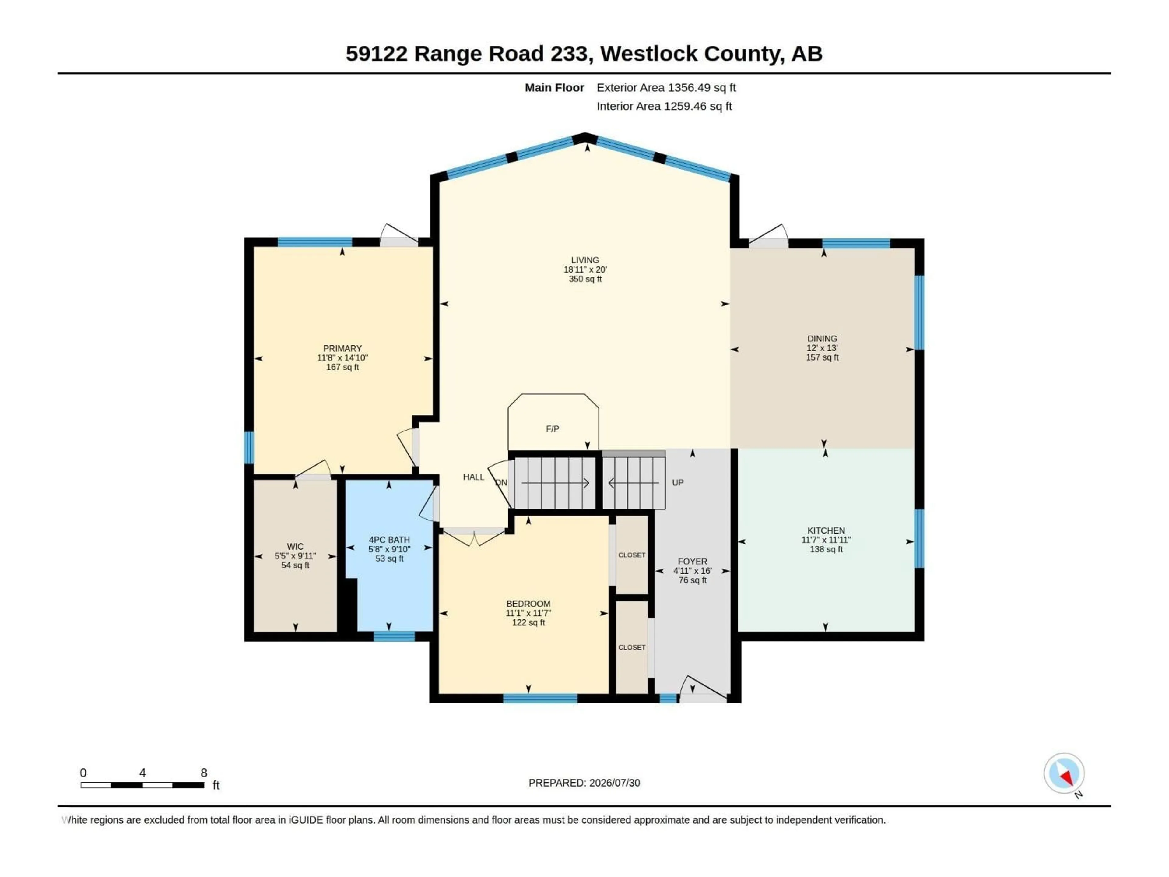 Floor plan for 59122 RGE ROAD 233, Rural Westlock County Alberta T0G2J0