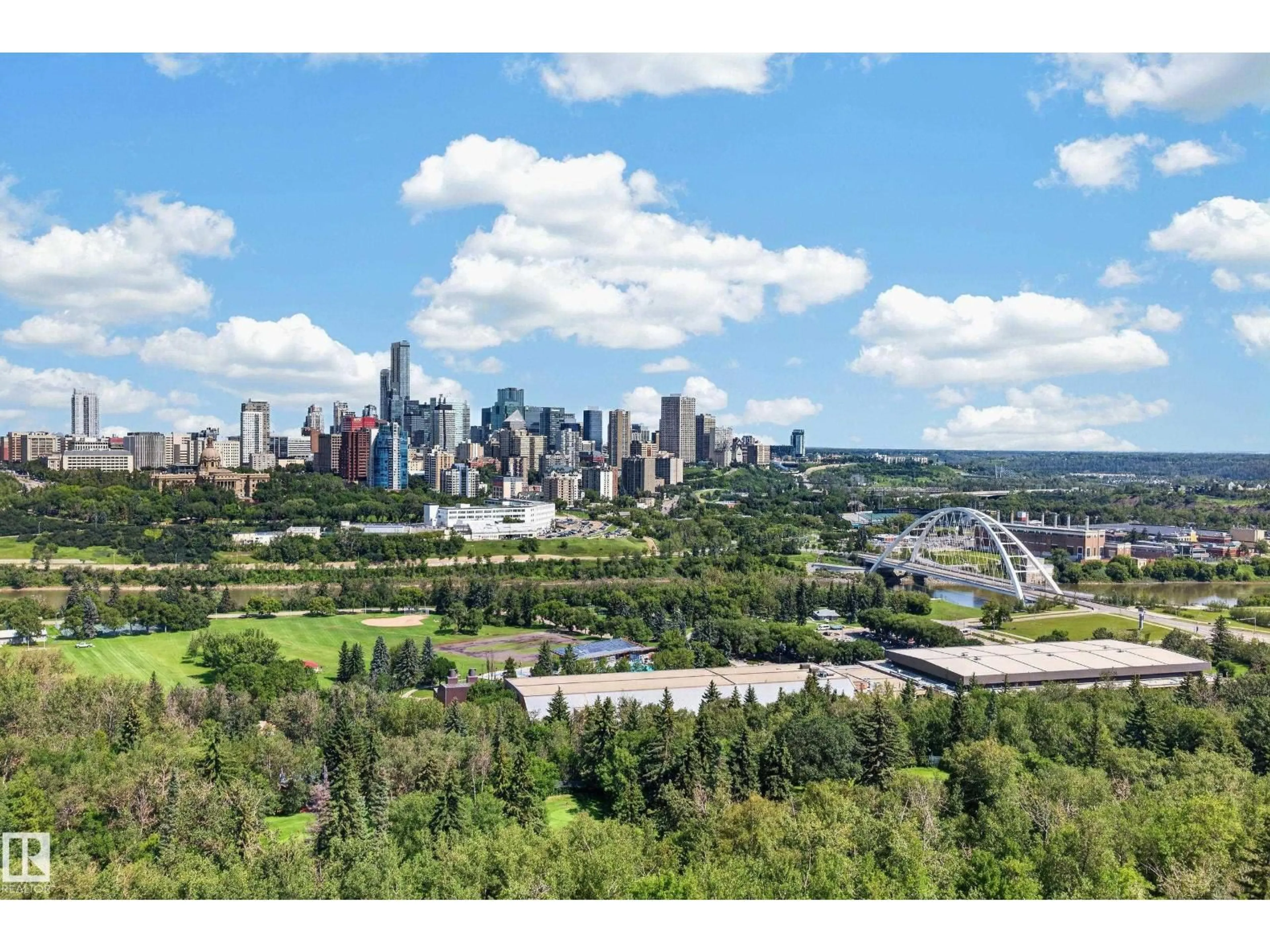 A pic from outside/outdoor area/front of a property/back of a property/a pic from drone, city buildings view from balcony for 1507 SASKATCHEWAN DR, Edmonton Alberta T6E4S6