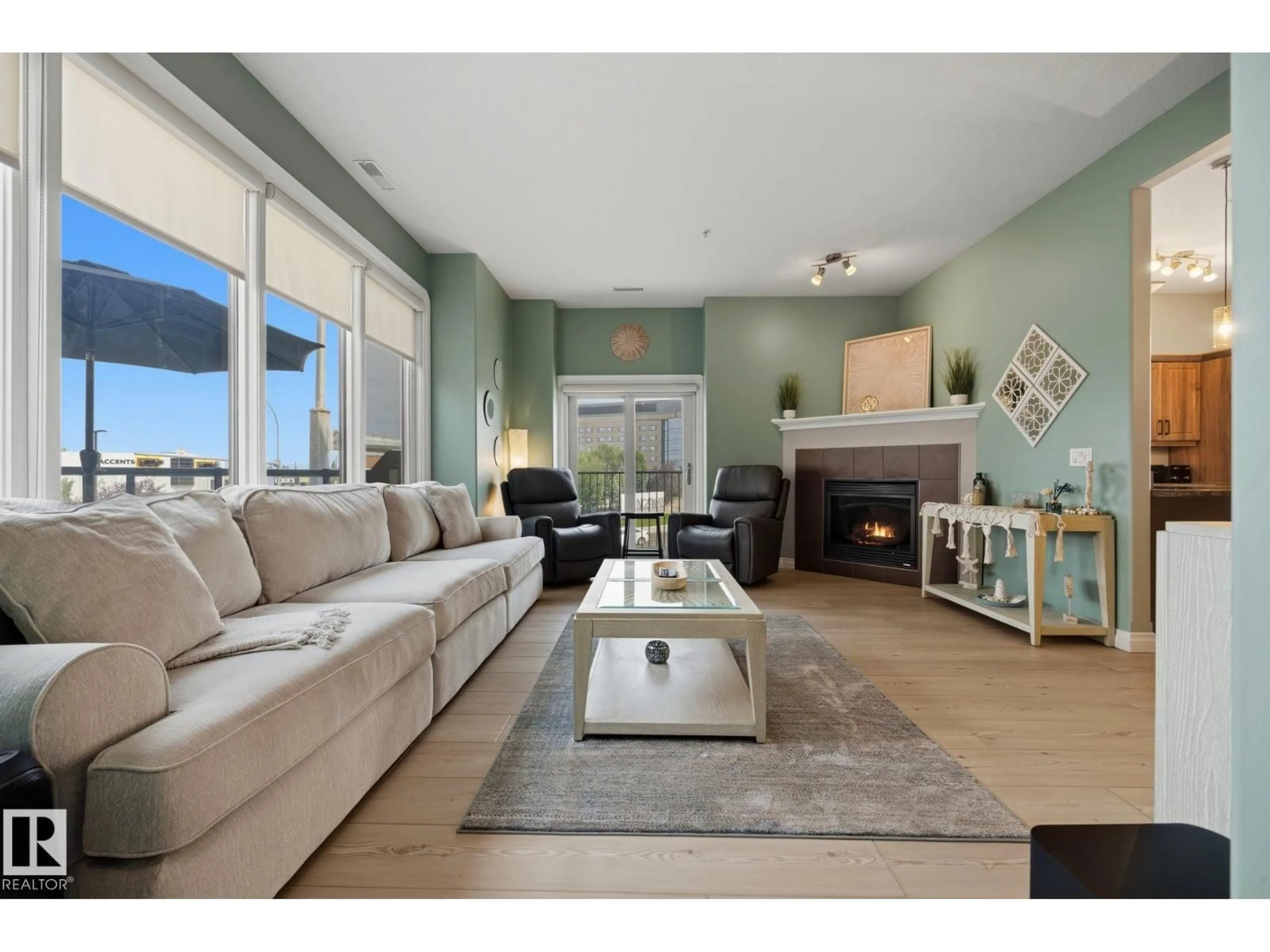 Living room with furniture, unknown for #201 - 10625 KINGSWAY AV, Edmonton Alberta T5G2Z6