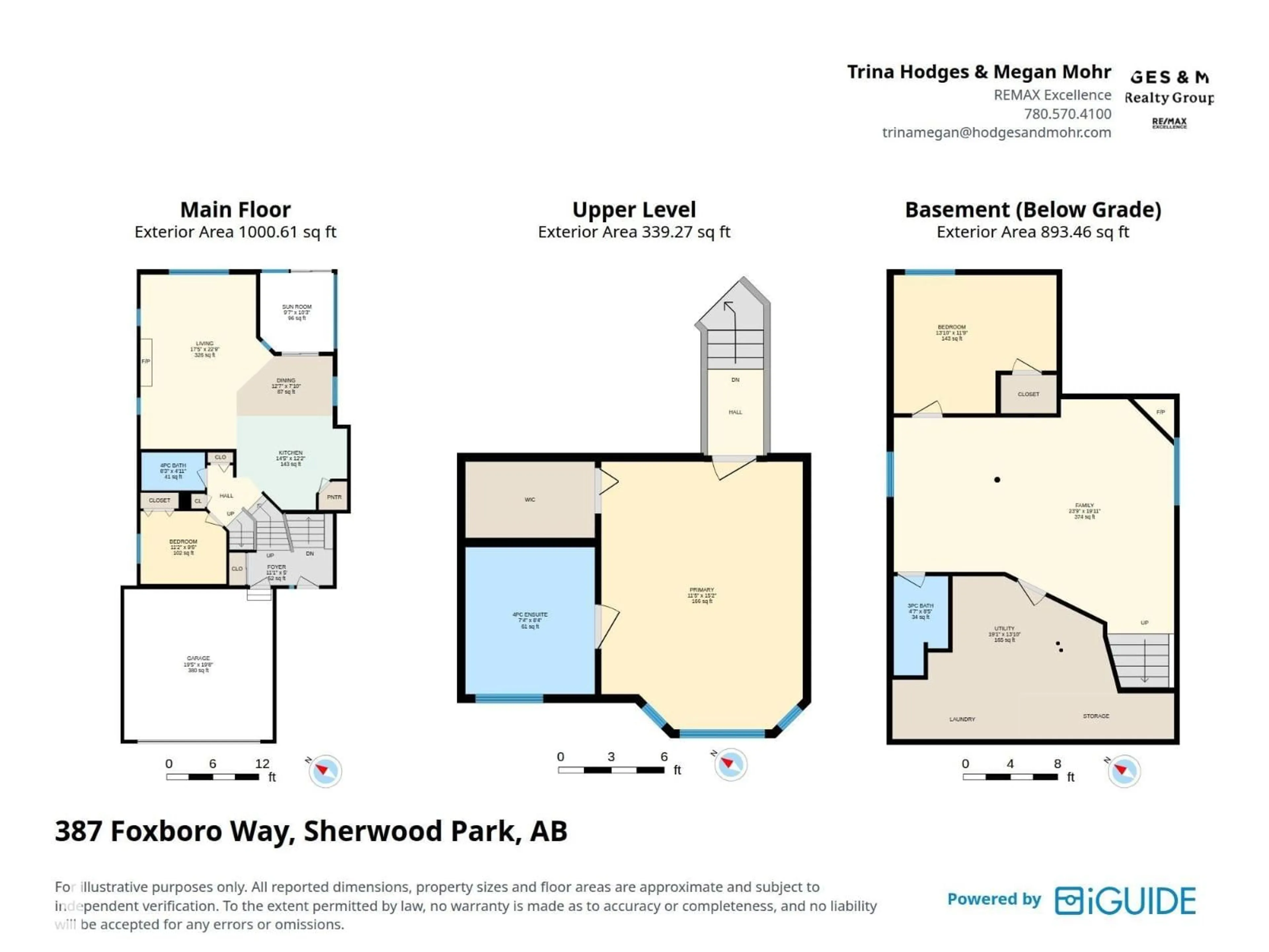 Floor plan for 387 FOXBORO WY, Sherwood Park Alberta T8A6K4
