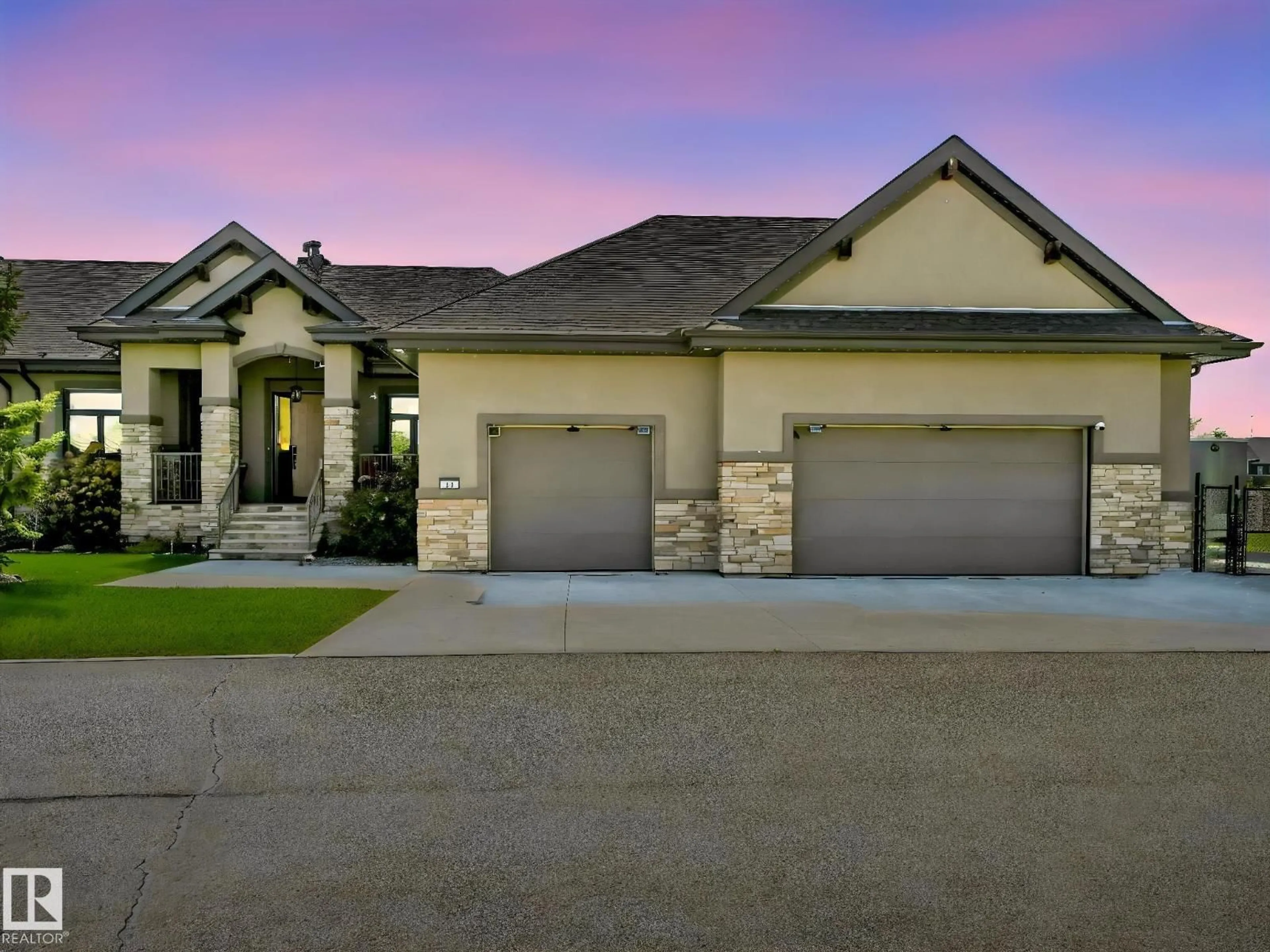 Home with brick exterior material, street for 1A - 53521 RGE RD 272, Rural Parkland County Alberta T7X3M5