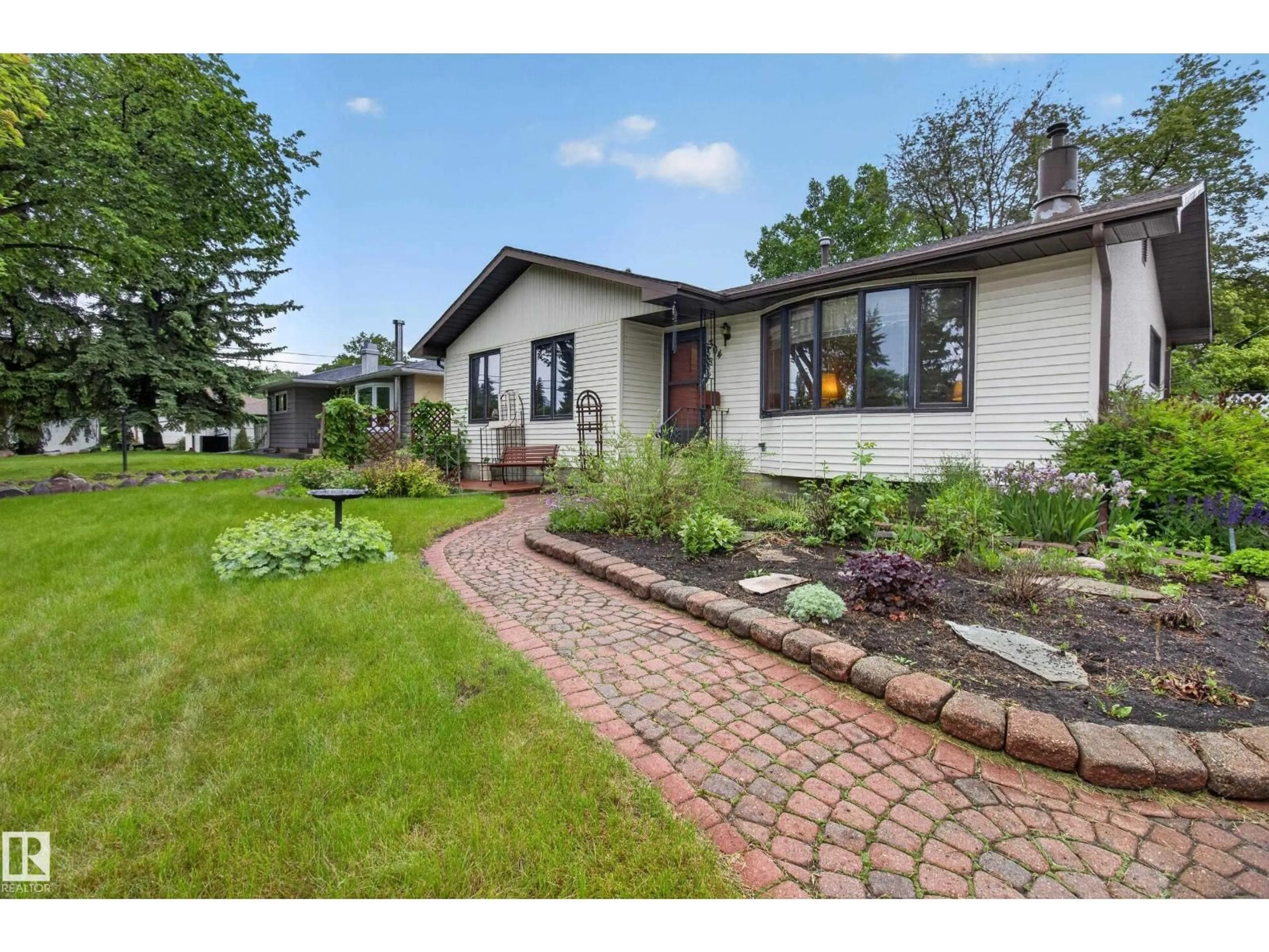 Home with brick exterior material, street for 304 FIR ST, Sherwood Park Alberta T8A2B3