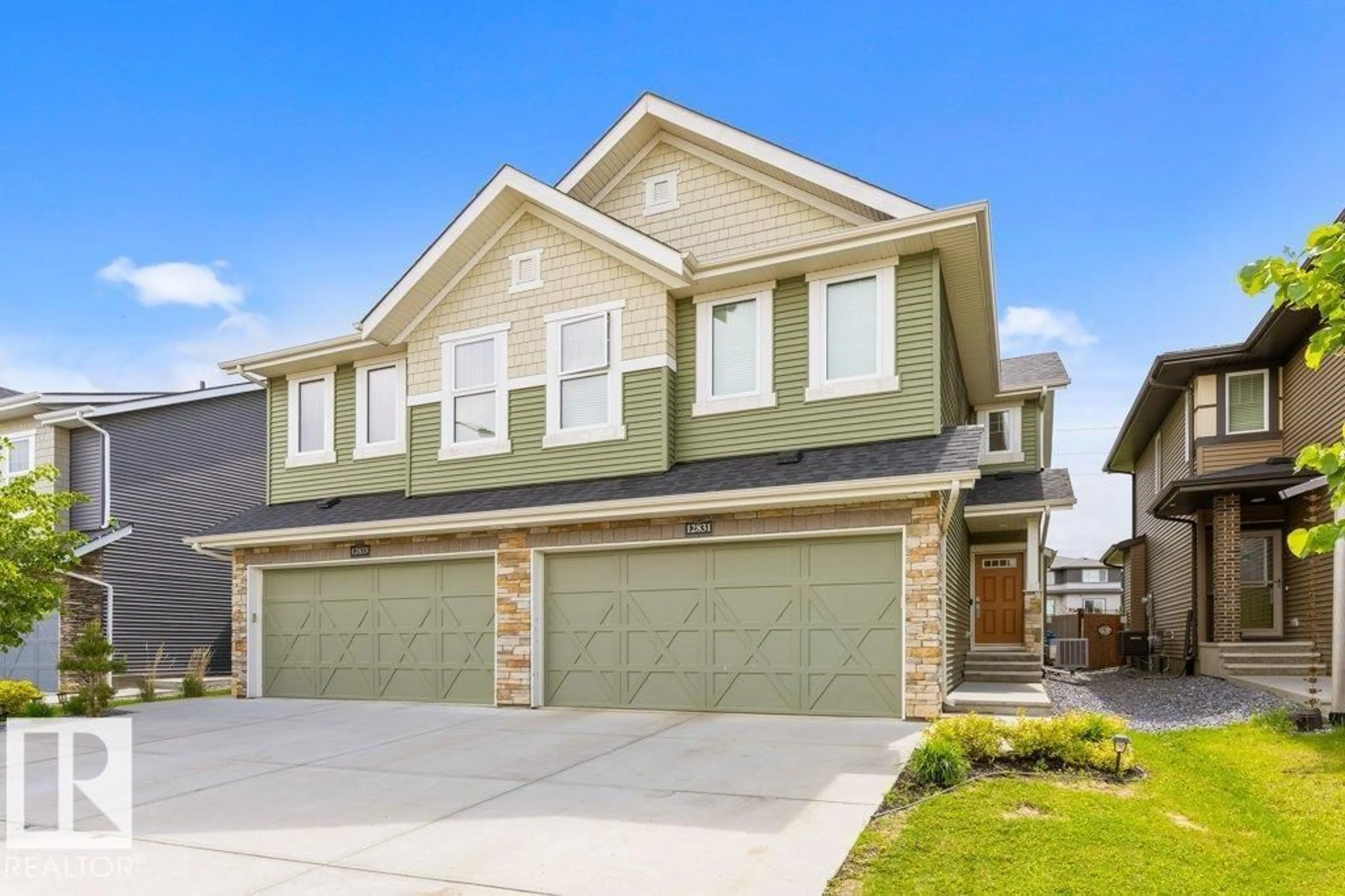 Home with vinyl exterior material, street for NW - 12831 205 ST, Edmonton Alberta T5S0L7