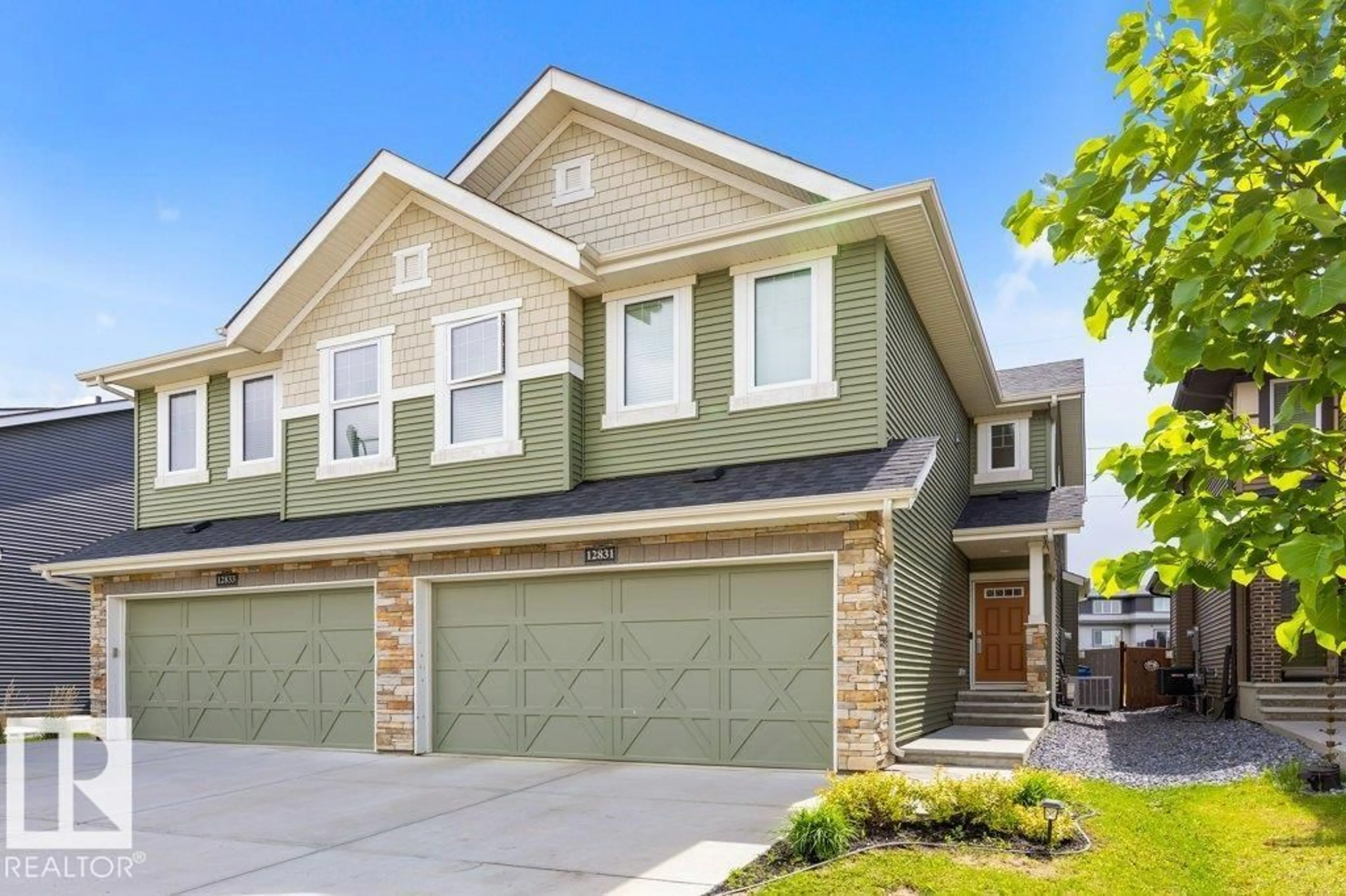 Home with vinyl exterior material, street for NW - 12831 205 ST, Edmonton Alberta T5S0L7