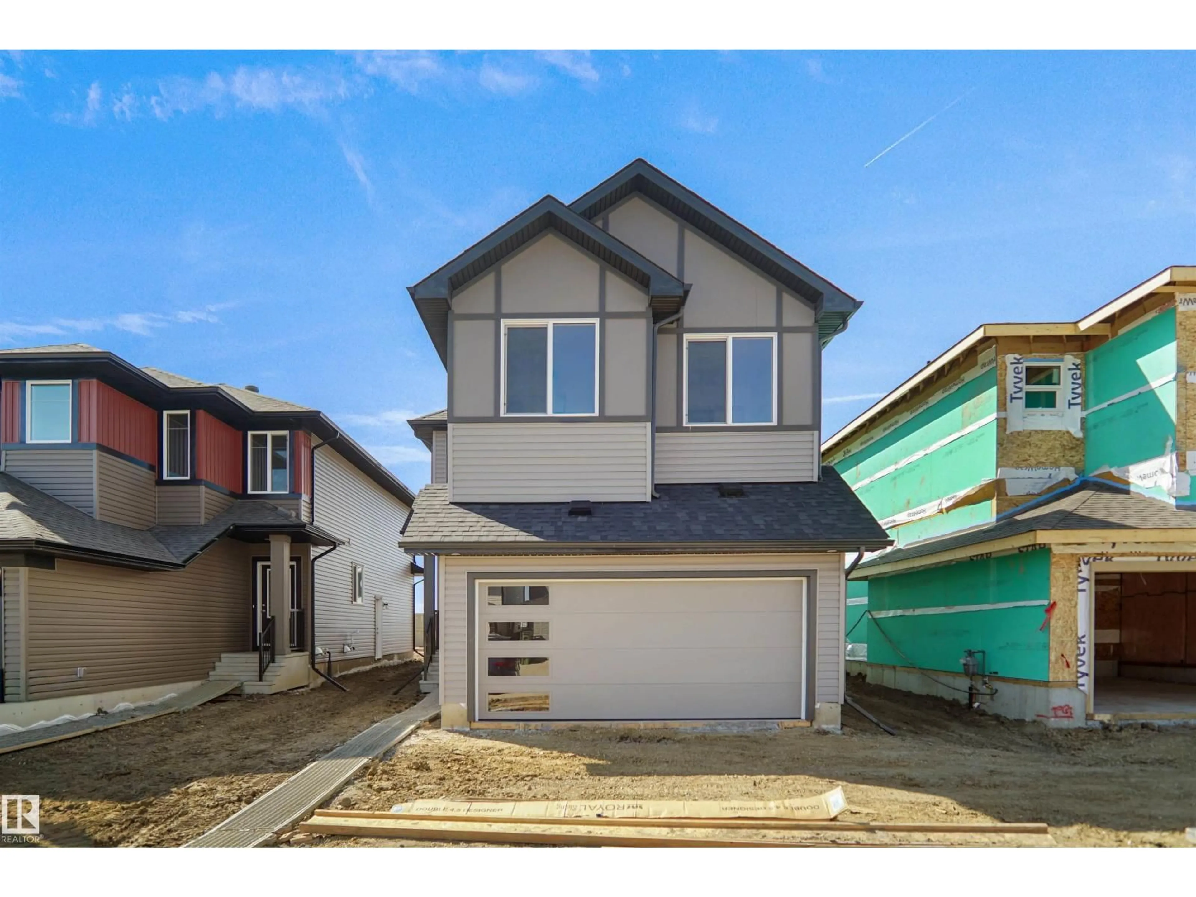 Home with vinyl exterior material, street for 7239 182 AV, Edmonton Alberta T5Z0V6