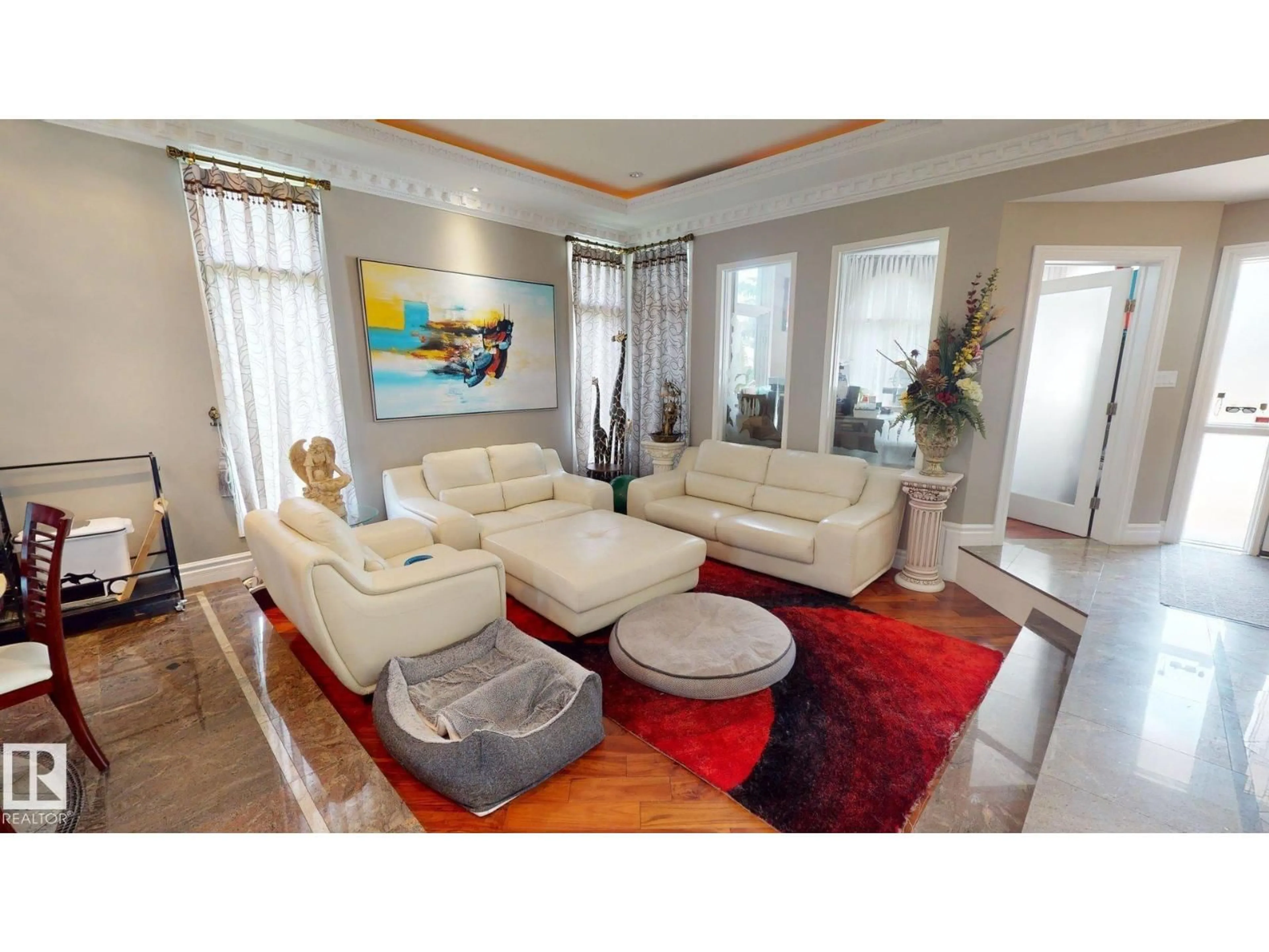 Living room with furniture, unknown for W NW - 852 WHEELER RD, Edmonton Alberta T6M2E1
