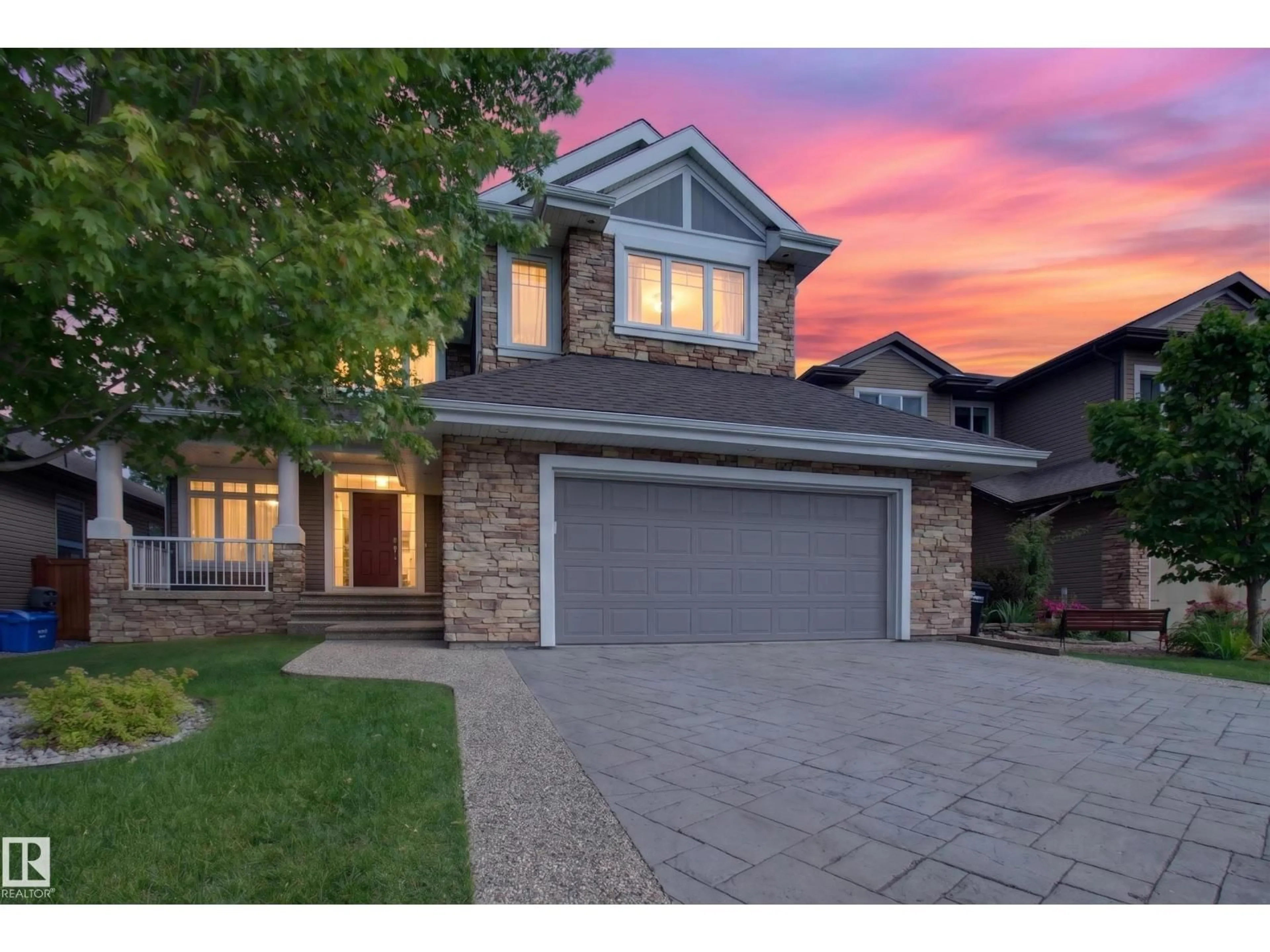 Home with brick exterior material, street for 3308 SOMERSET DR, Sherwood Park Alberta T8H0K5
