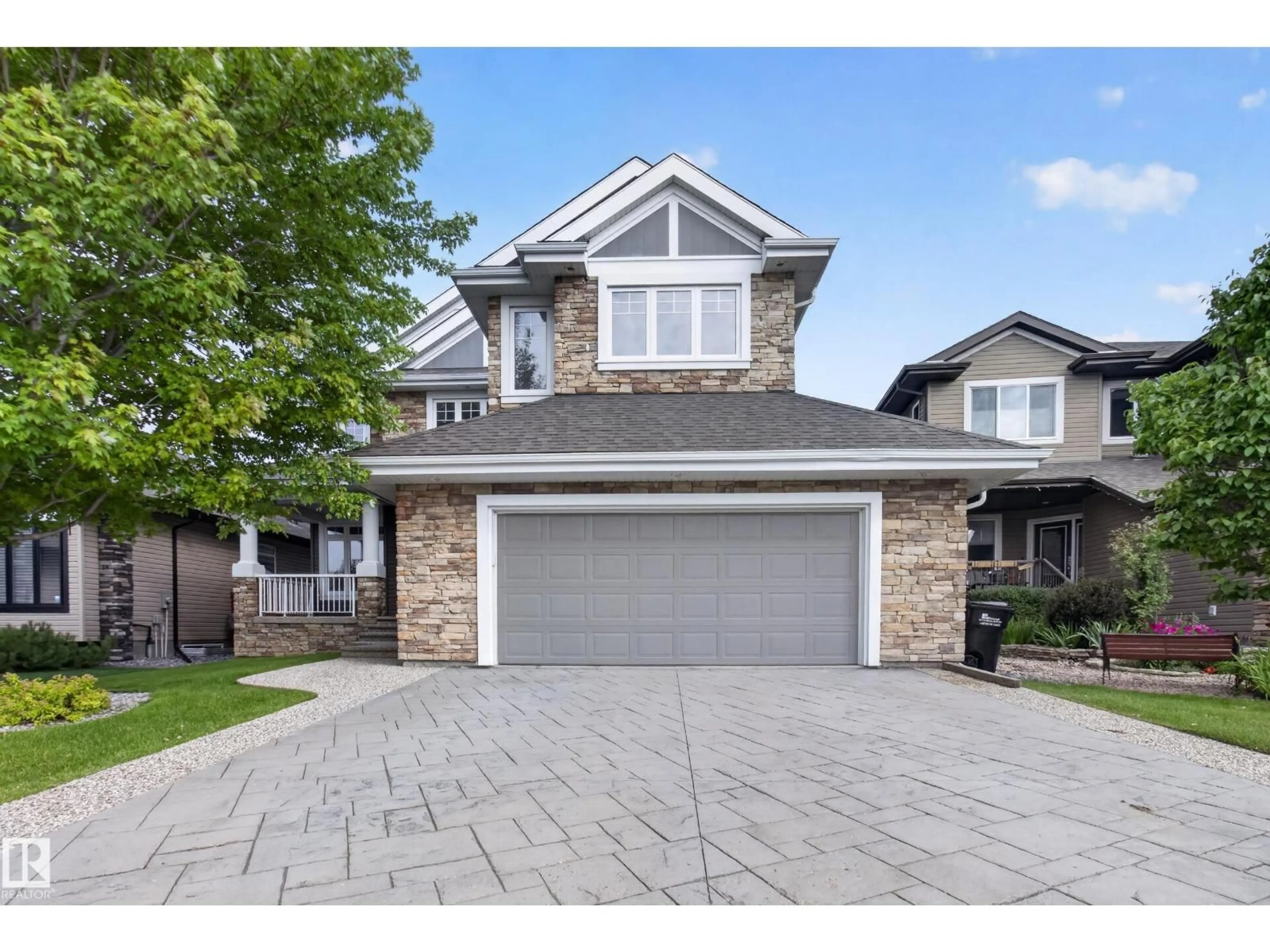 Home with brick exterior material, street for 3308 SOMERSET DR, Sherwood Park Alberta T8H0K5