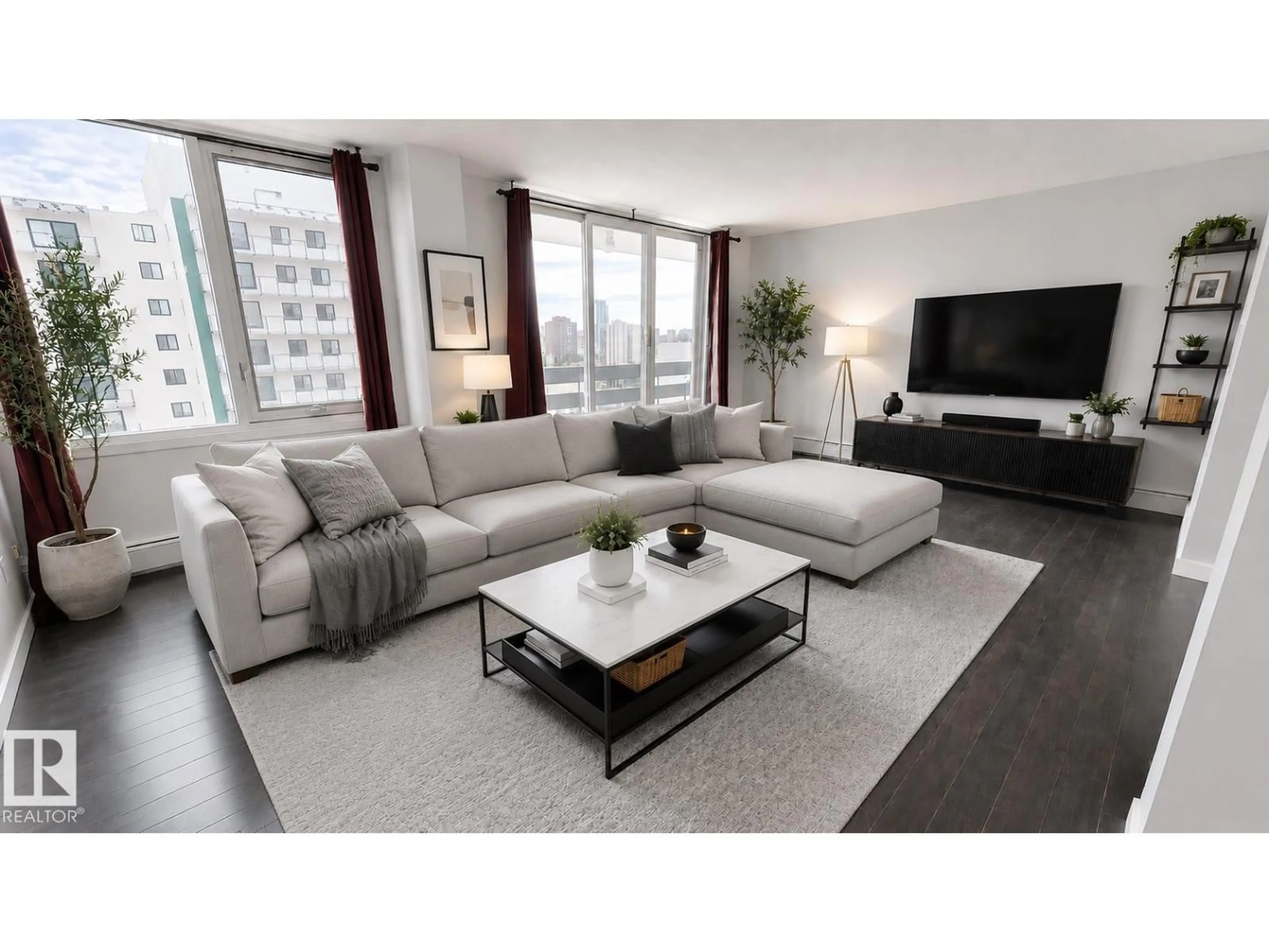 Living room with furniture, unknown for 10160 - 1305 116 ST NW, Edmonton Alberta T5K1V9