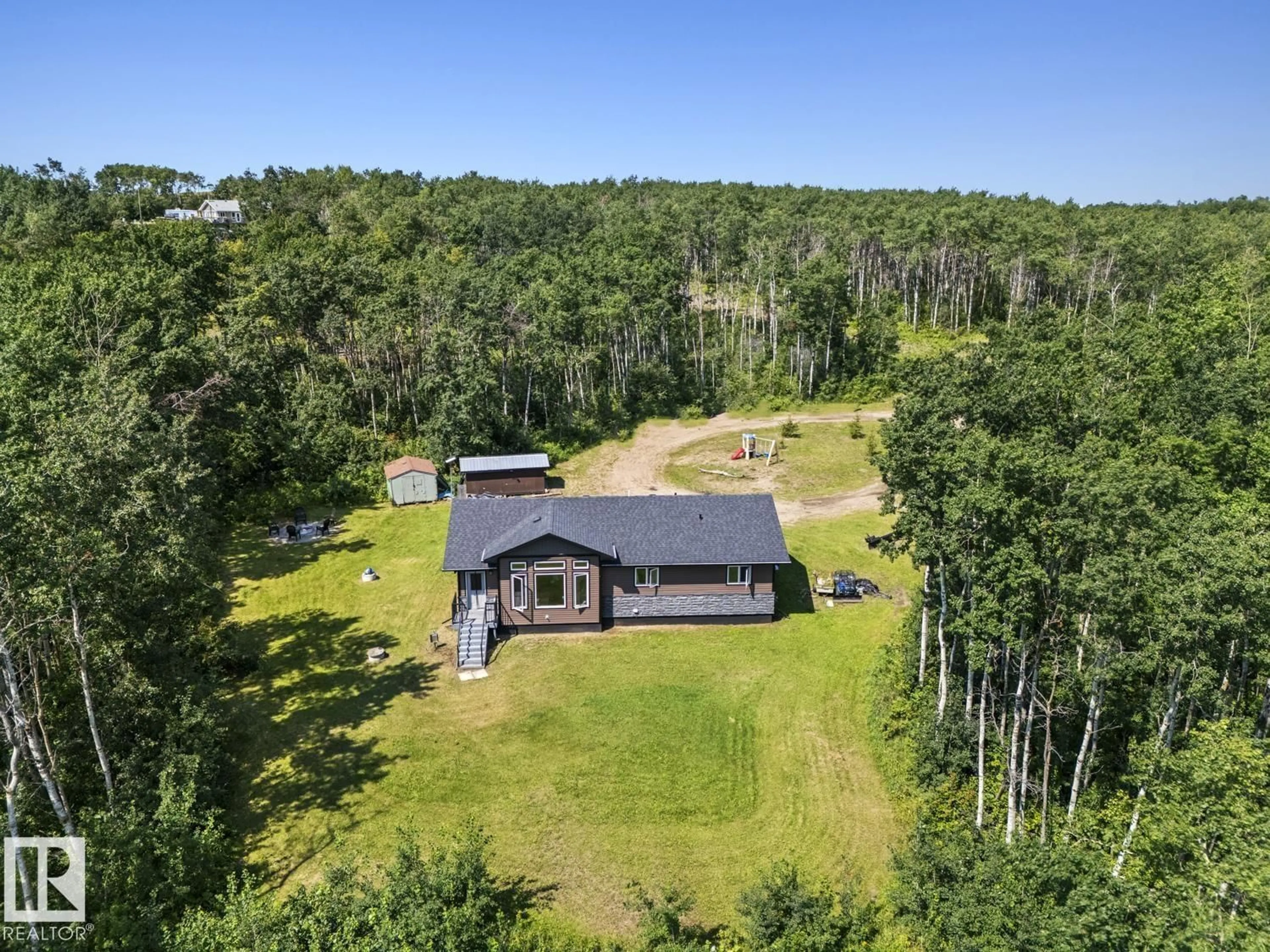 A pic from outside/outdoor area/front of a property/back of a property/a pic from drone, unknown for 60020 RANGE ROAD 460, Rural Bonnyville M.D. Alberta T9N2J2