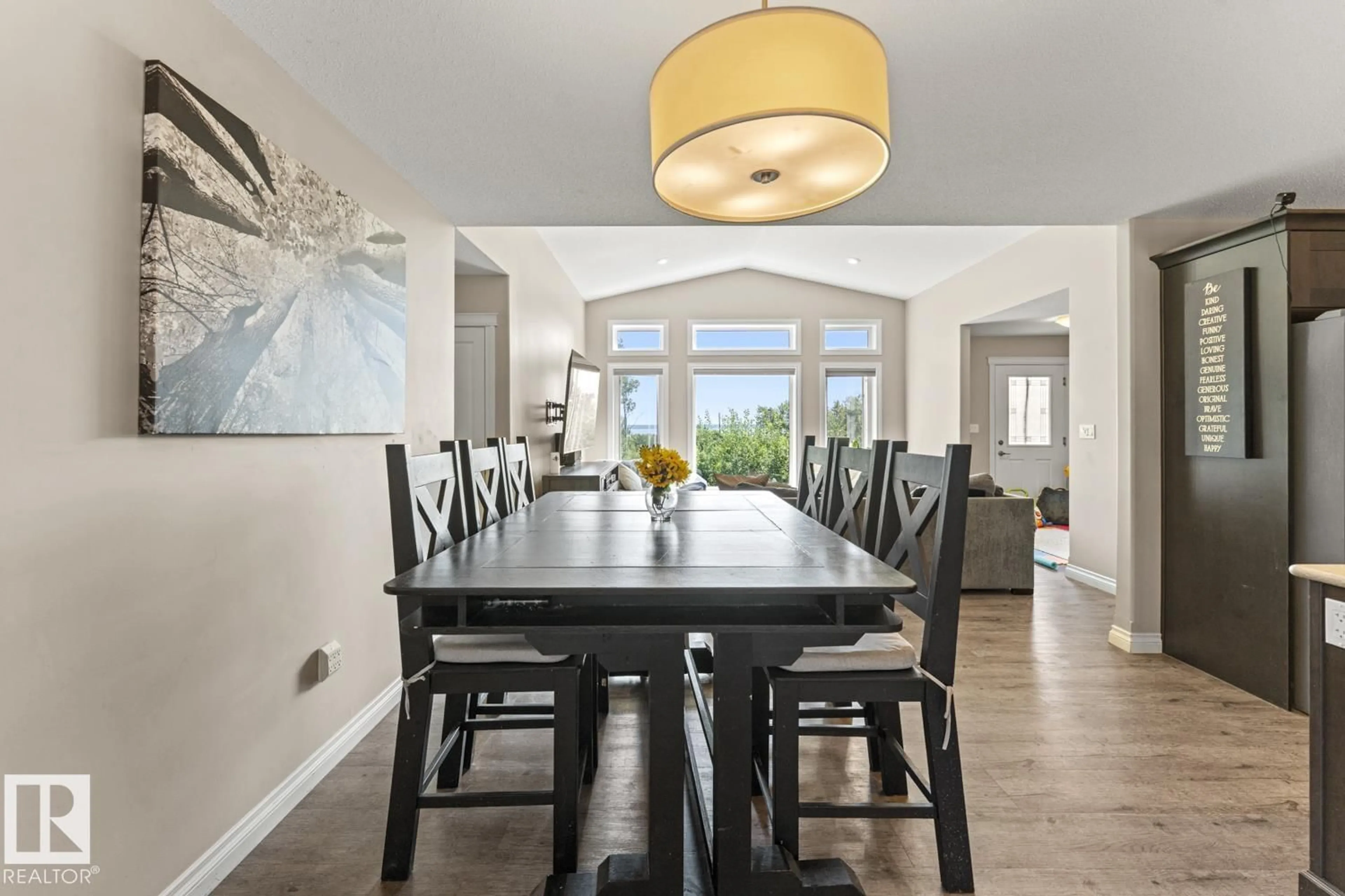 Dining room, wood/laminate floor for 60020 RANGE ROAD 460, Rural Bonnyville M.D. Alberta T9N2J2