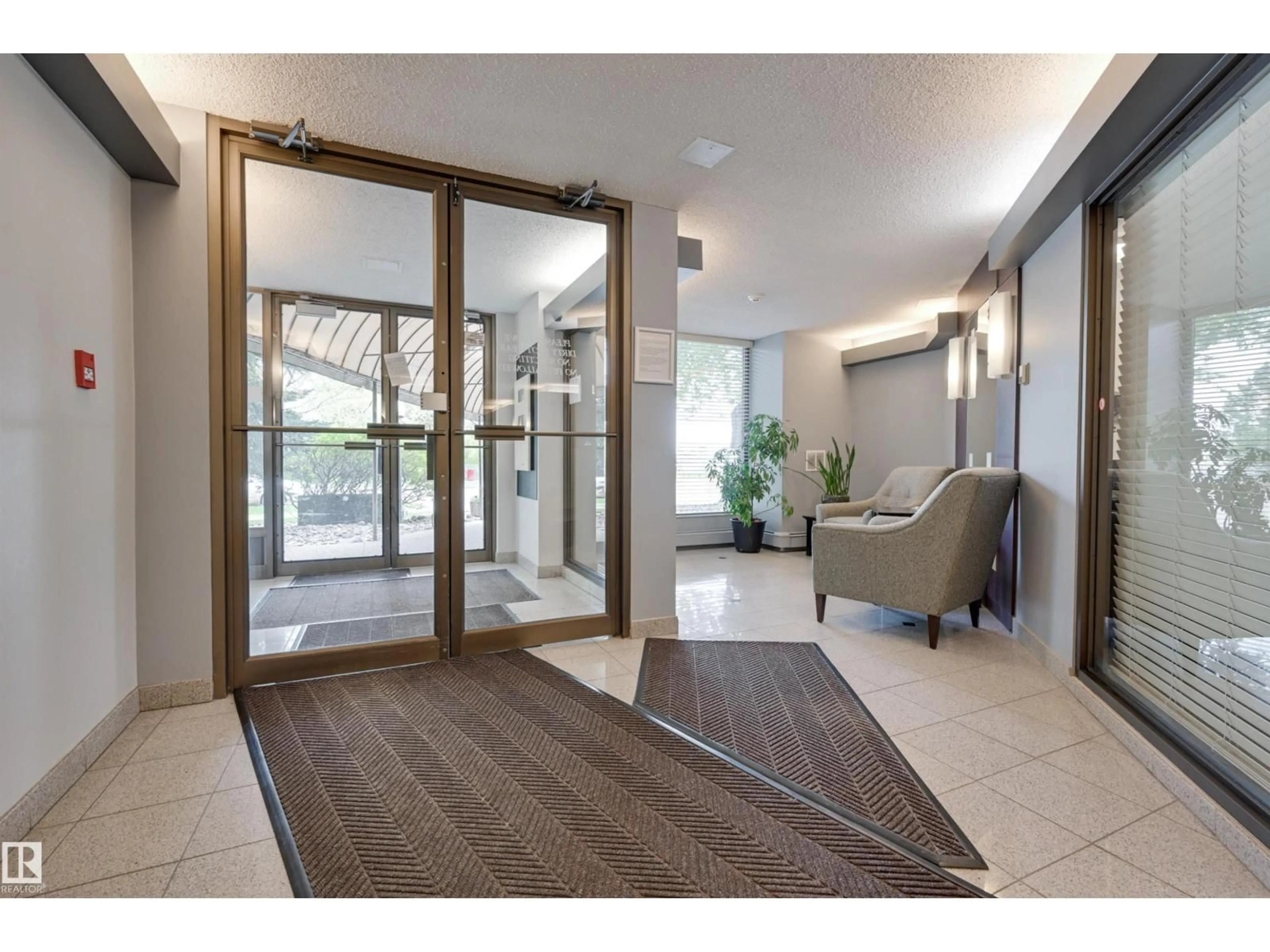 Indoor foyer for #502 - 10545 SASKATCHEWAN DR, Edmonton Alberta T6E6C6