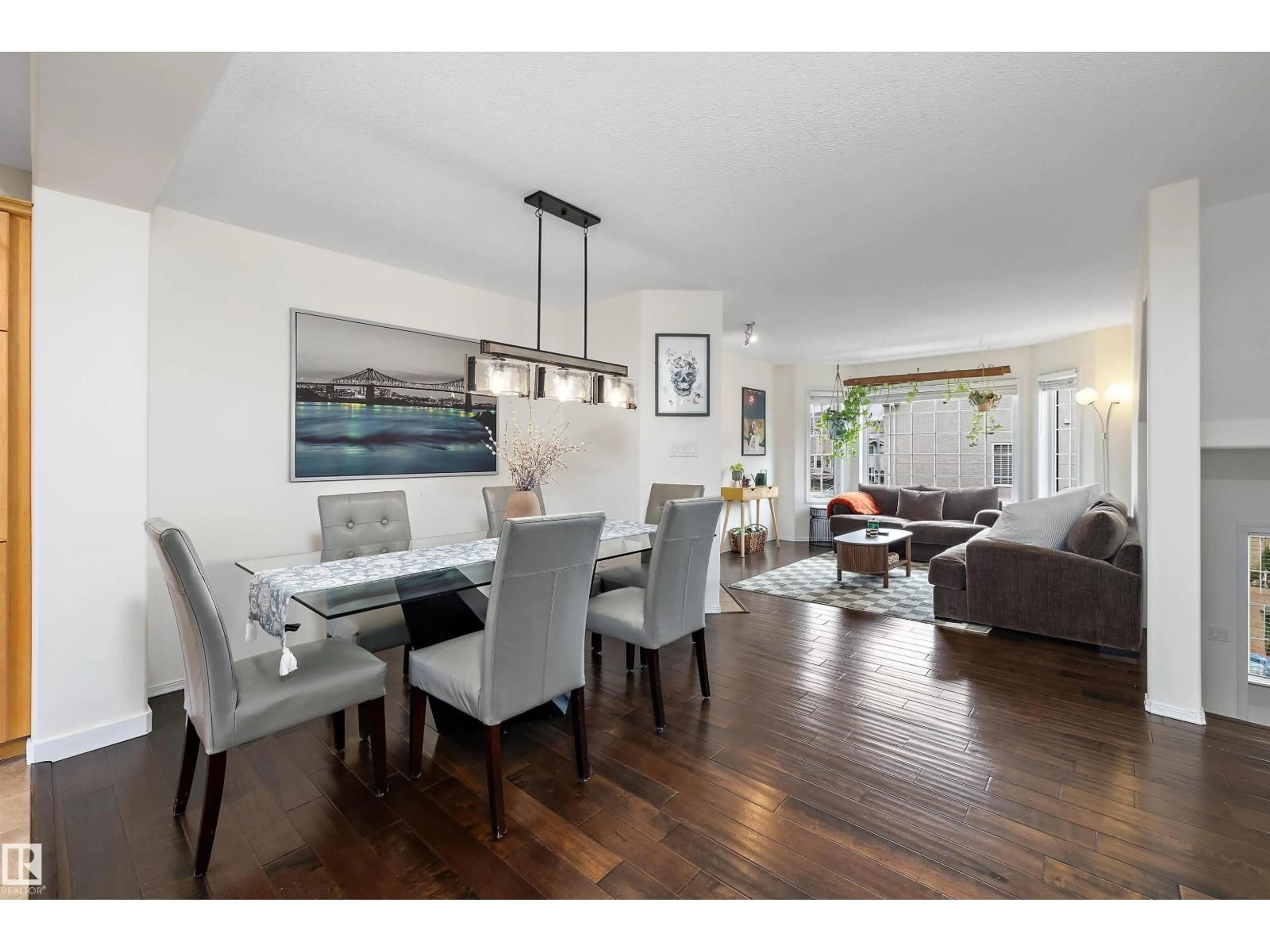 Dining room, wood/laminate floor for 1295 - 20 CARTER CREST RD, Edmonton Alberta T6R2N6