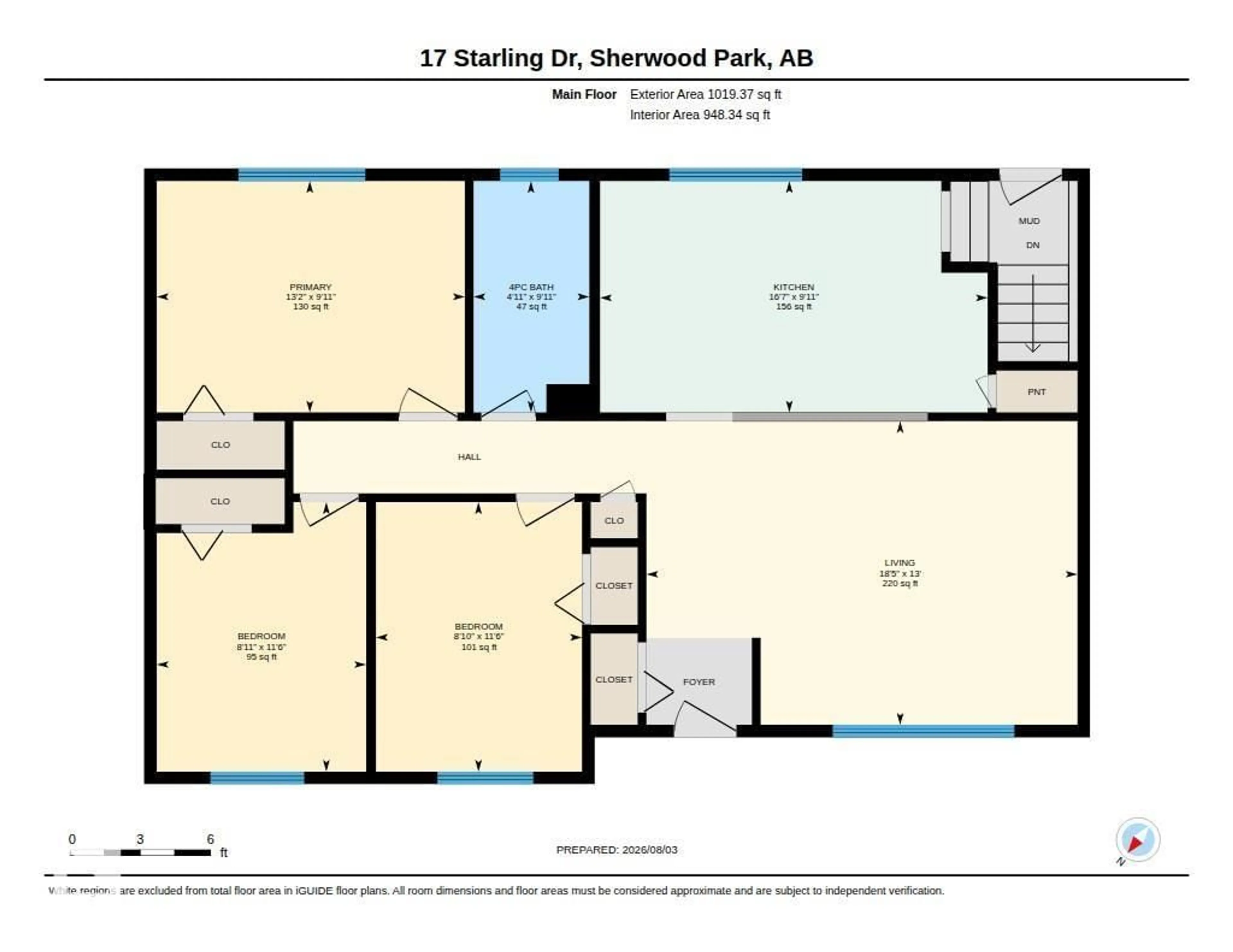 Floor plan for 17 STARLING DR, Sherwood Park Alberta T8A0A6