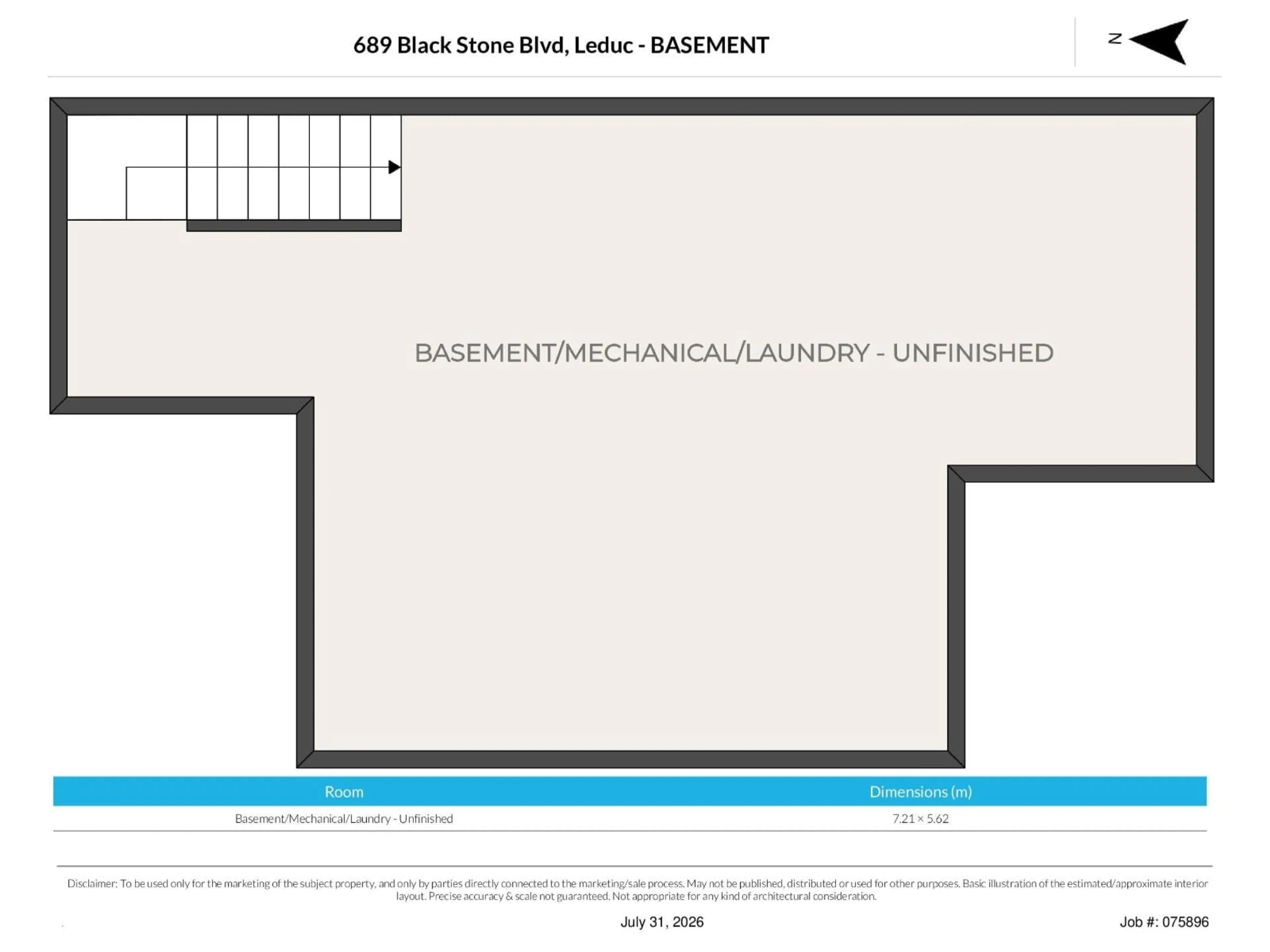 Floor plan for 689 BLACK BV, Leduc Alberta T9E1H1