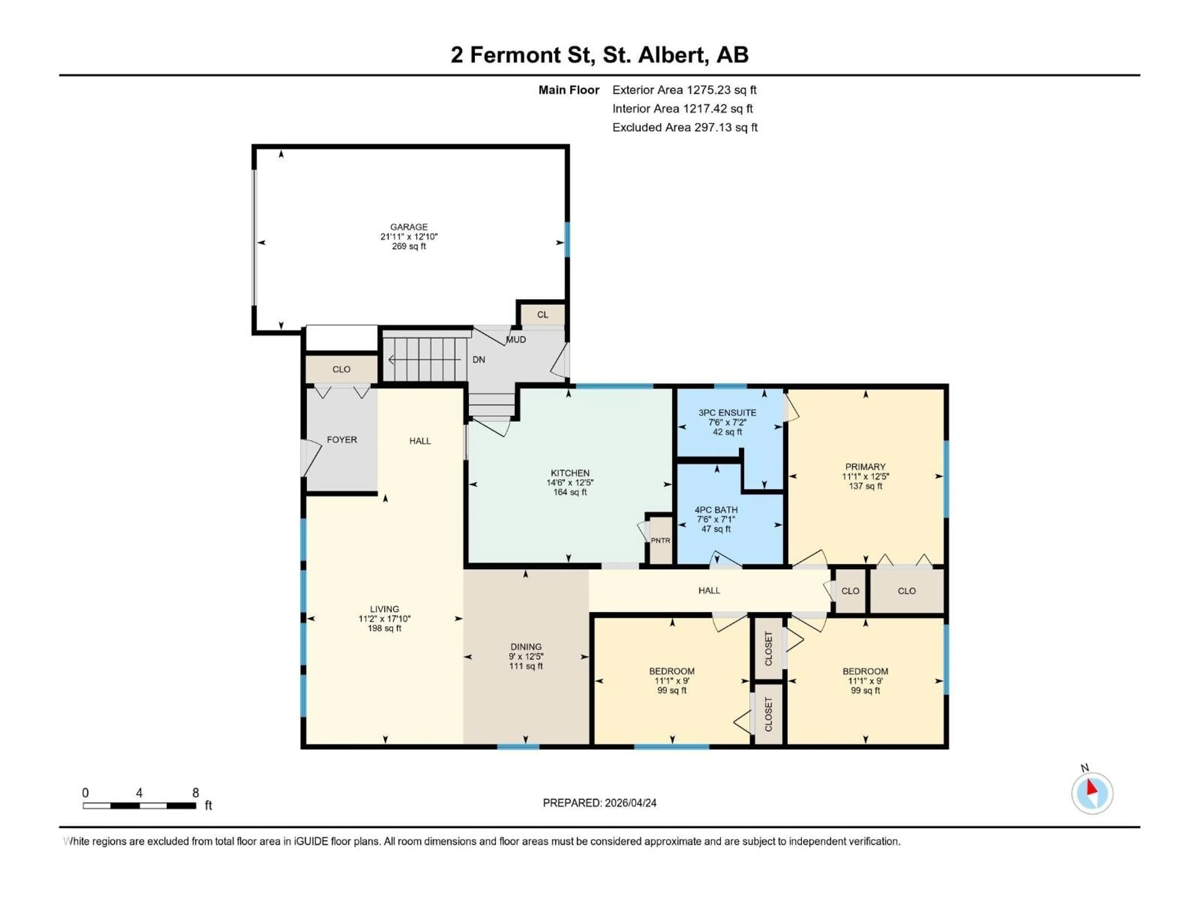 Floor plan for 2 FERMONT ST, St. Albert Alberta T8N1W8