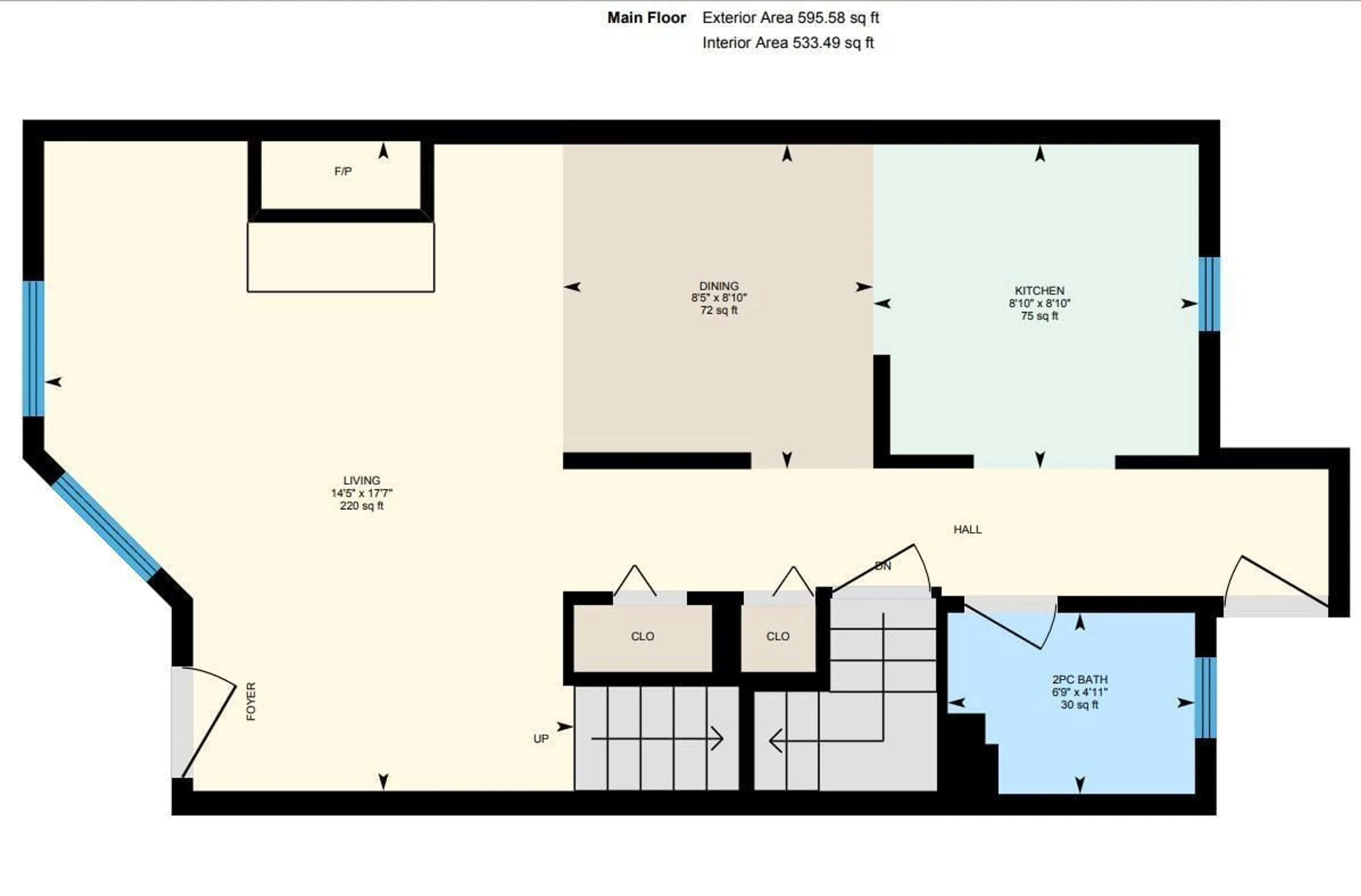 Floor plan for 10473 24 AV, Edmonton Alberta T6J4S2