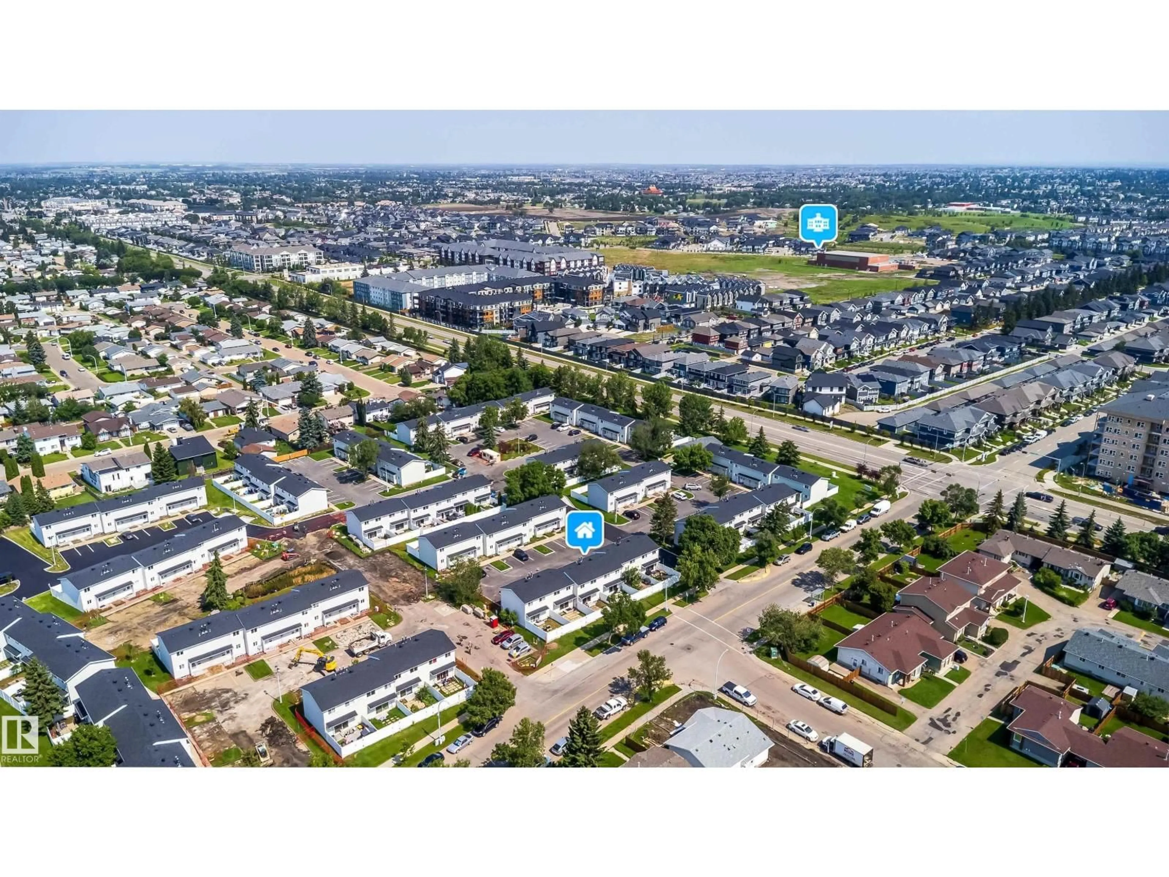 A pic from outside/outdoor area/front of a property/back of a property/a pic from drone, street for 11432 139 AV, Edmonton Alberta T5X3L4