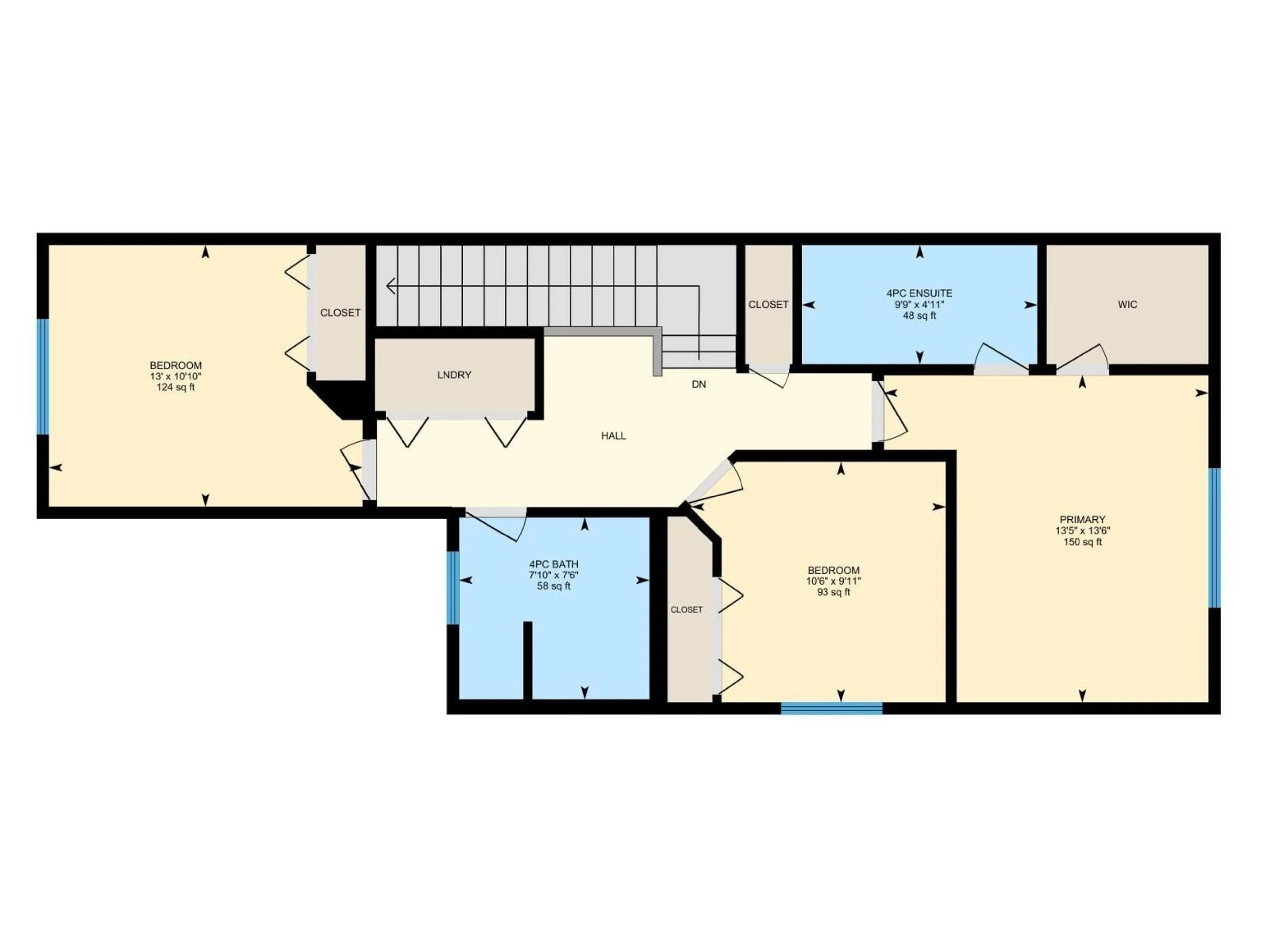 Floor plan for 14009 164 AV, Edmonton Alberta T6V0K6