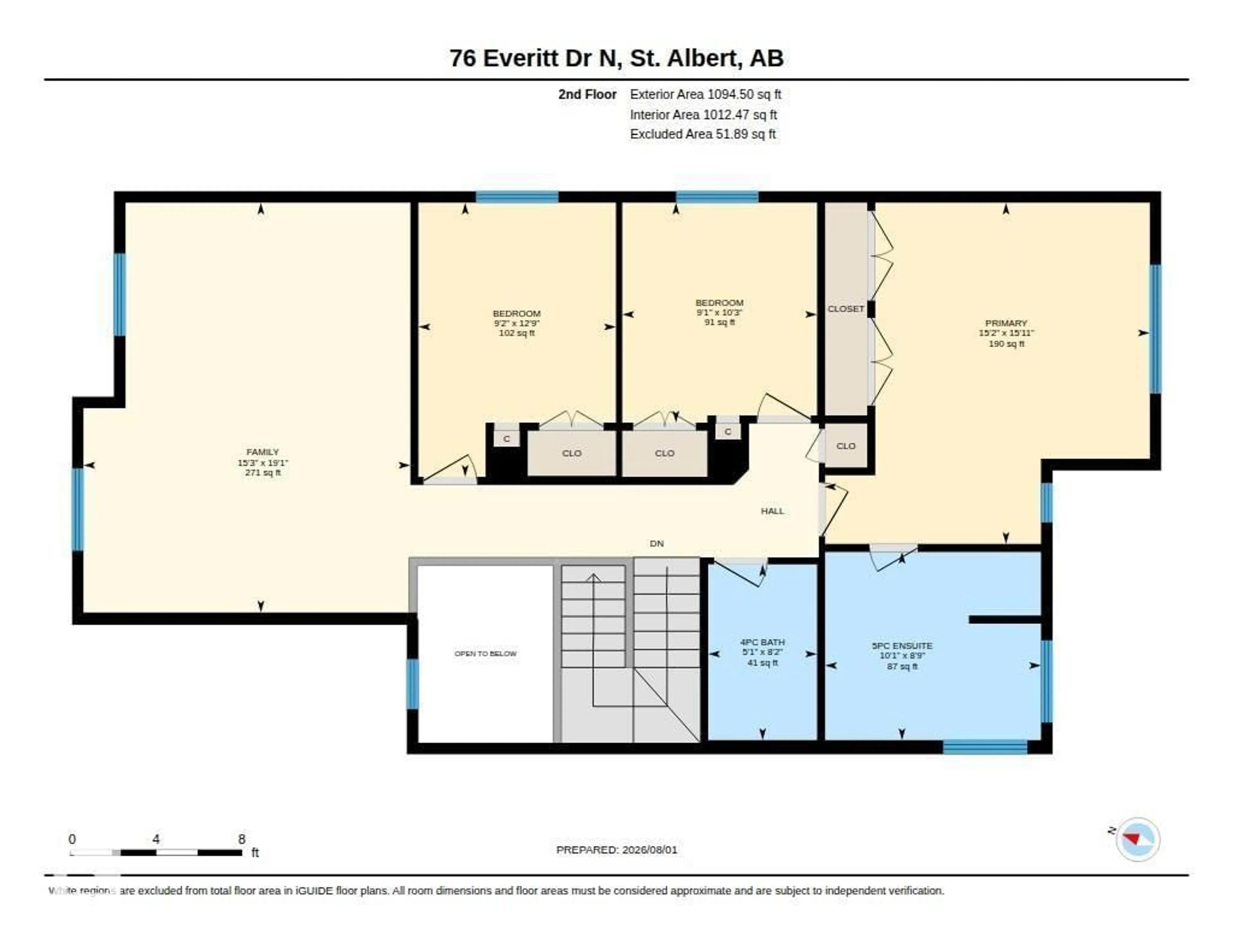Floor plan for 76 EVERITT DR, St. Albert Alberta T8N4G4