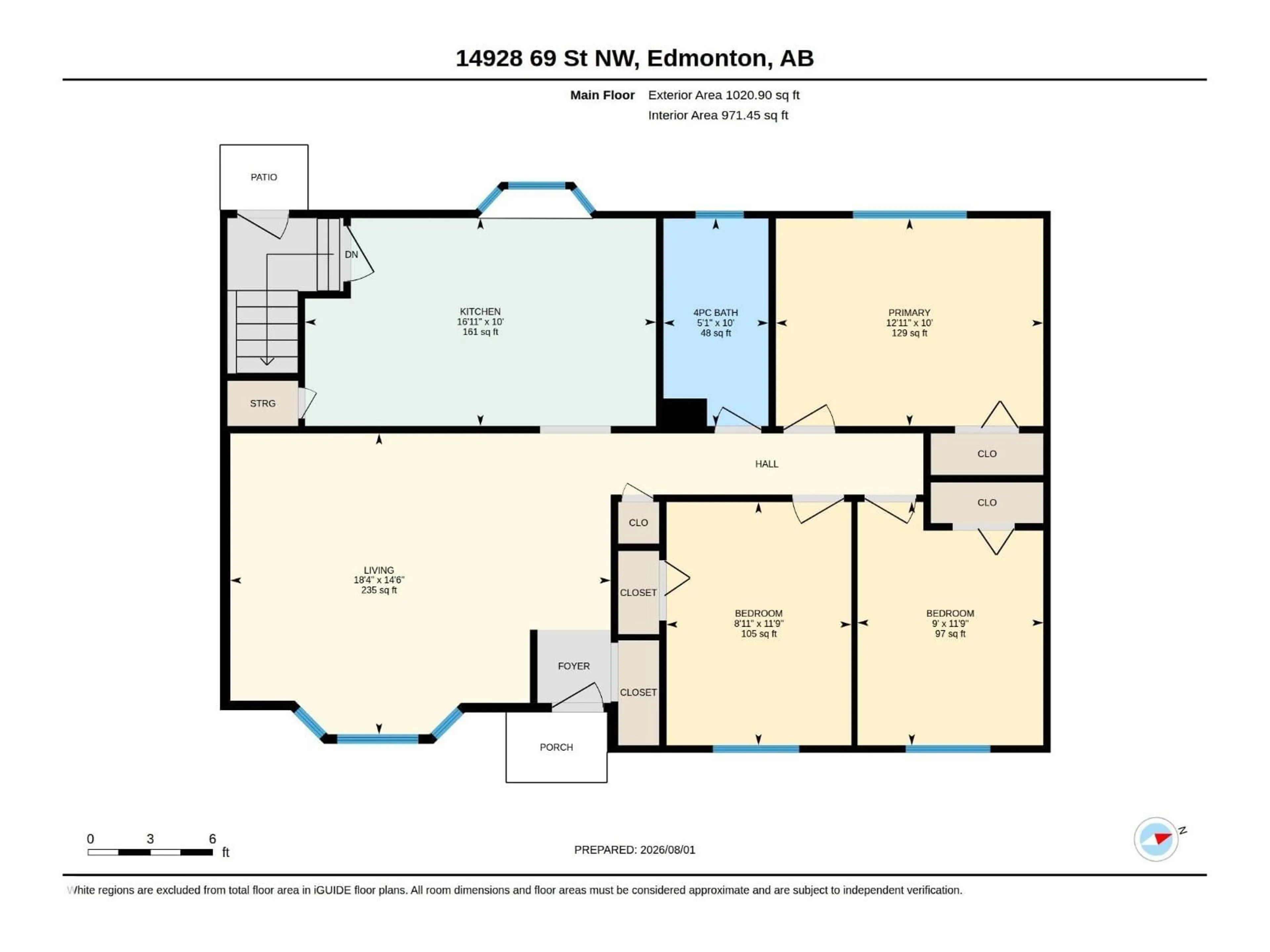 Floor plan for NW - 14928 69 ST, Edmonton Alberta T5C0J1