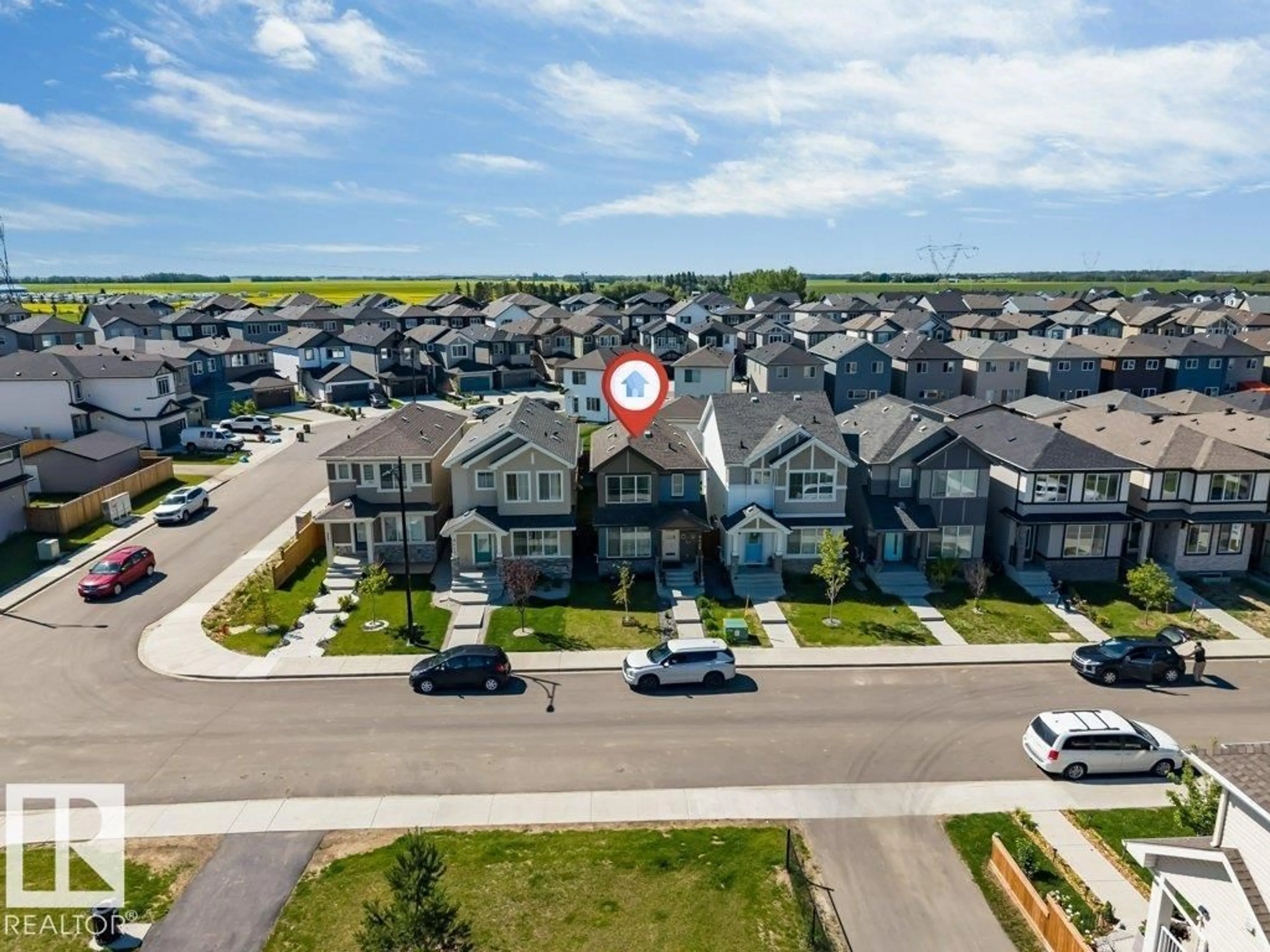A pic from outside/outdoor area/front of a property/back of a property/a pic from drone, street for 9445 COLAK LN, Edmonton Alberta T6W5G7