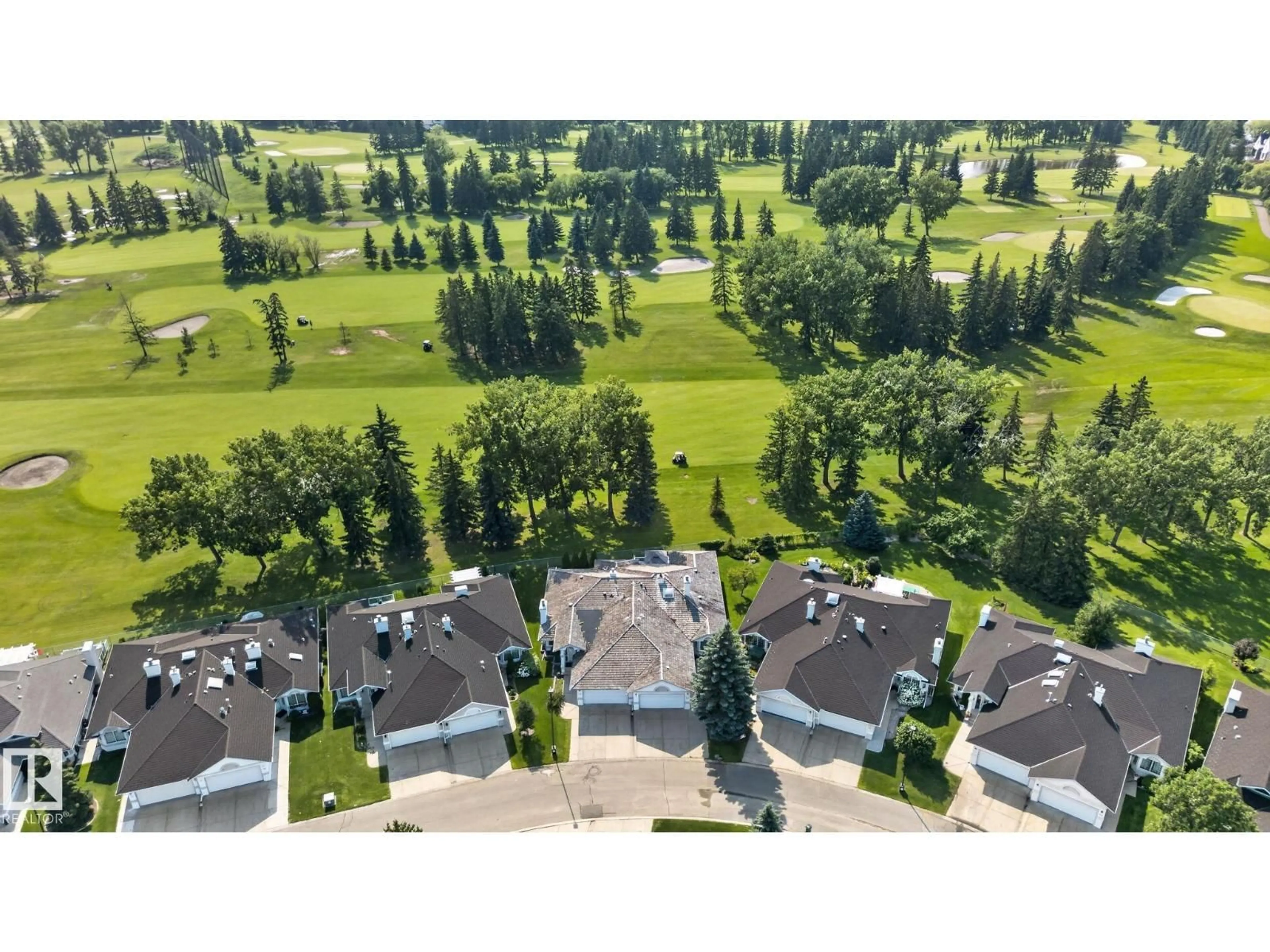 A pic from outside/outdoor area/front of a property/back of a property/a pic from drone, forest/trees view for 120 IRONWOOD PL, Edmonton Alberta T6J6R4