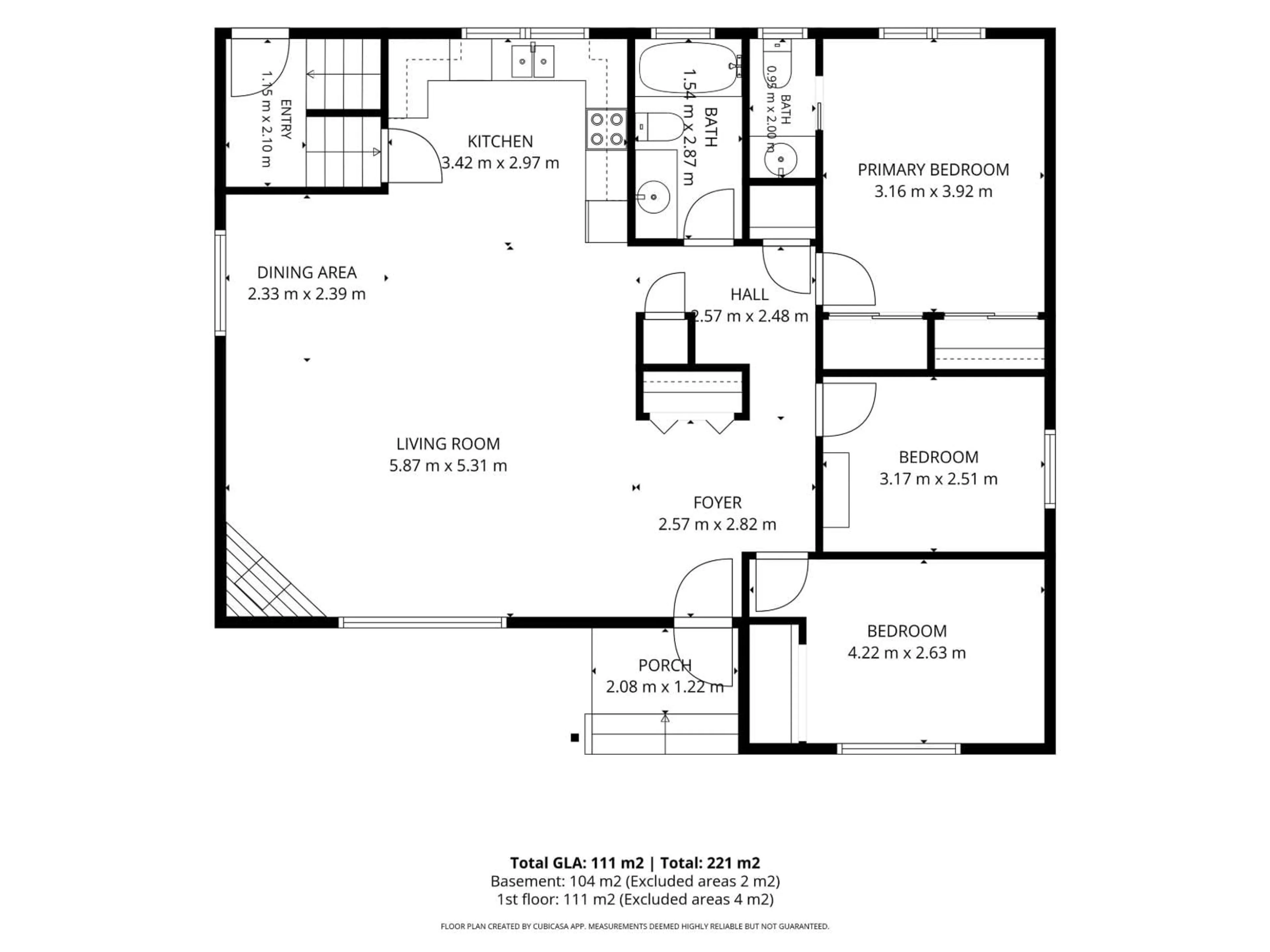Floor plan for 119 GARLAND CR, Sherwood Park Alberta T8A2R1