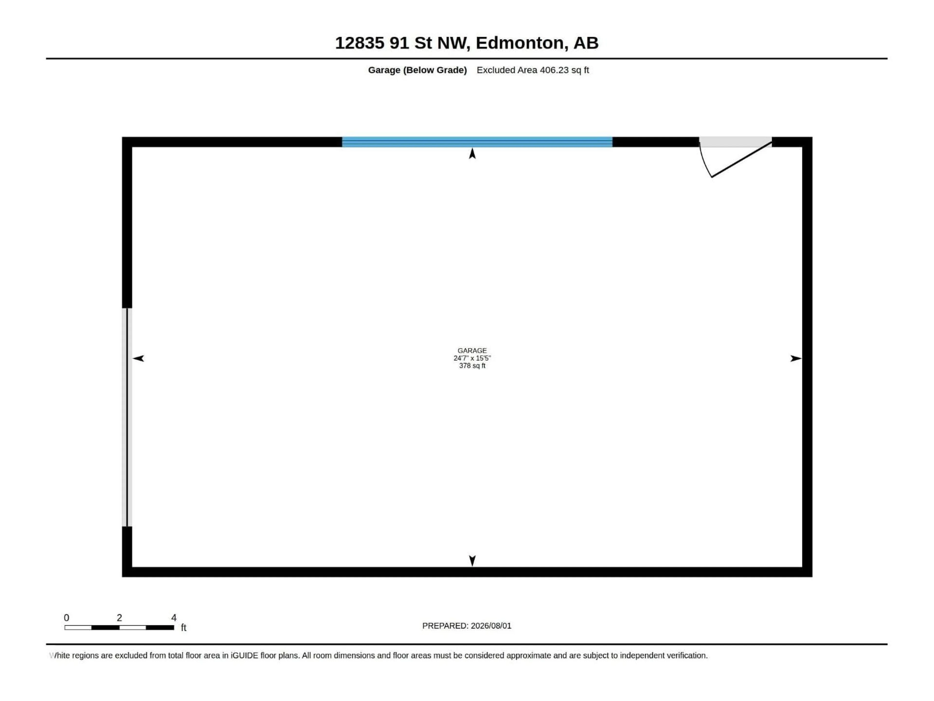 Floor plan for NW - 12835 91 ST, Edmonton Alberta T5E3P4
