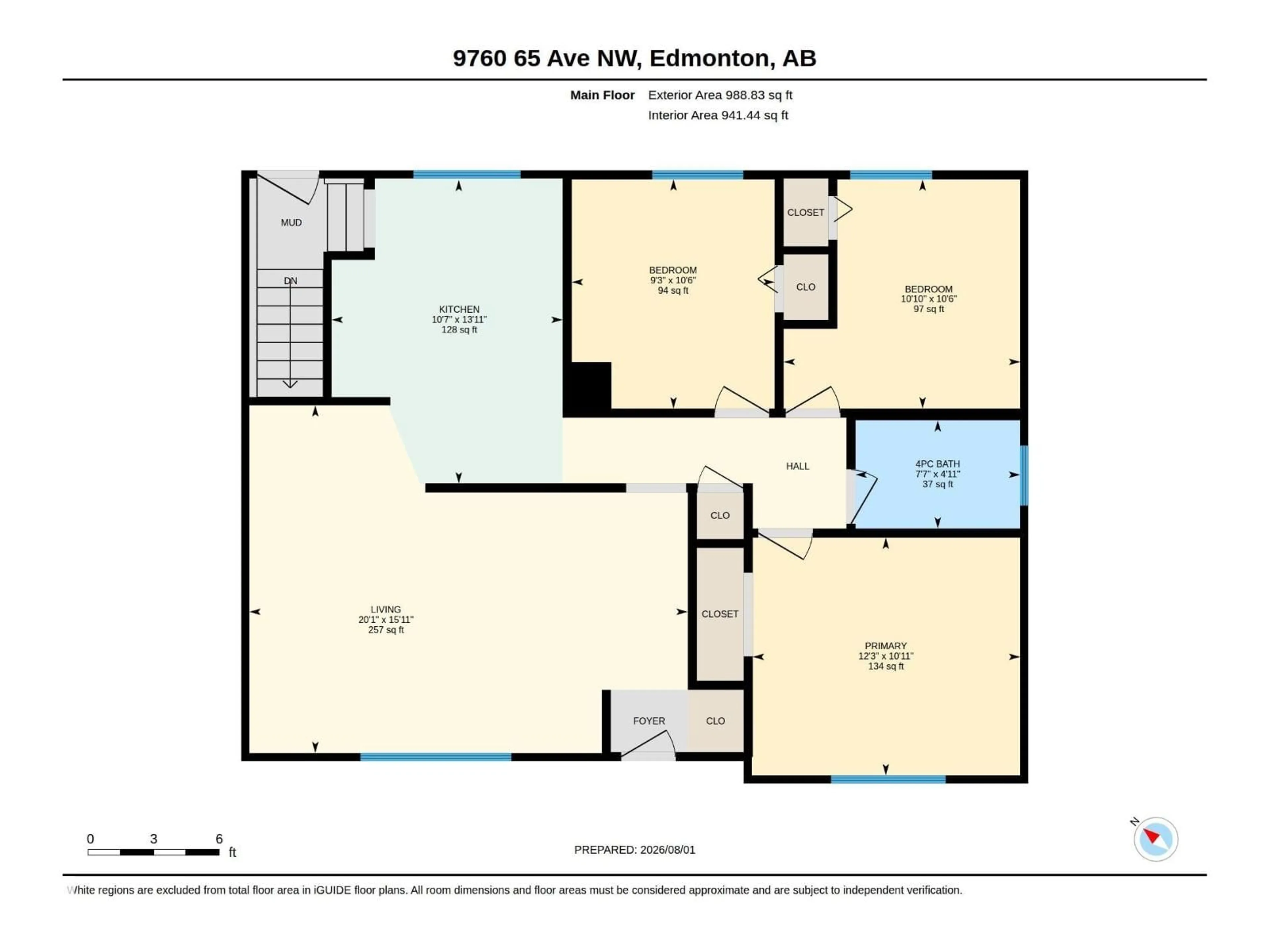 Floor plan for NW - 9760 65 AV, Edmonton Alberta T6E0K6