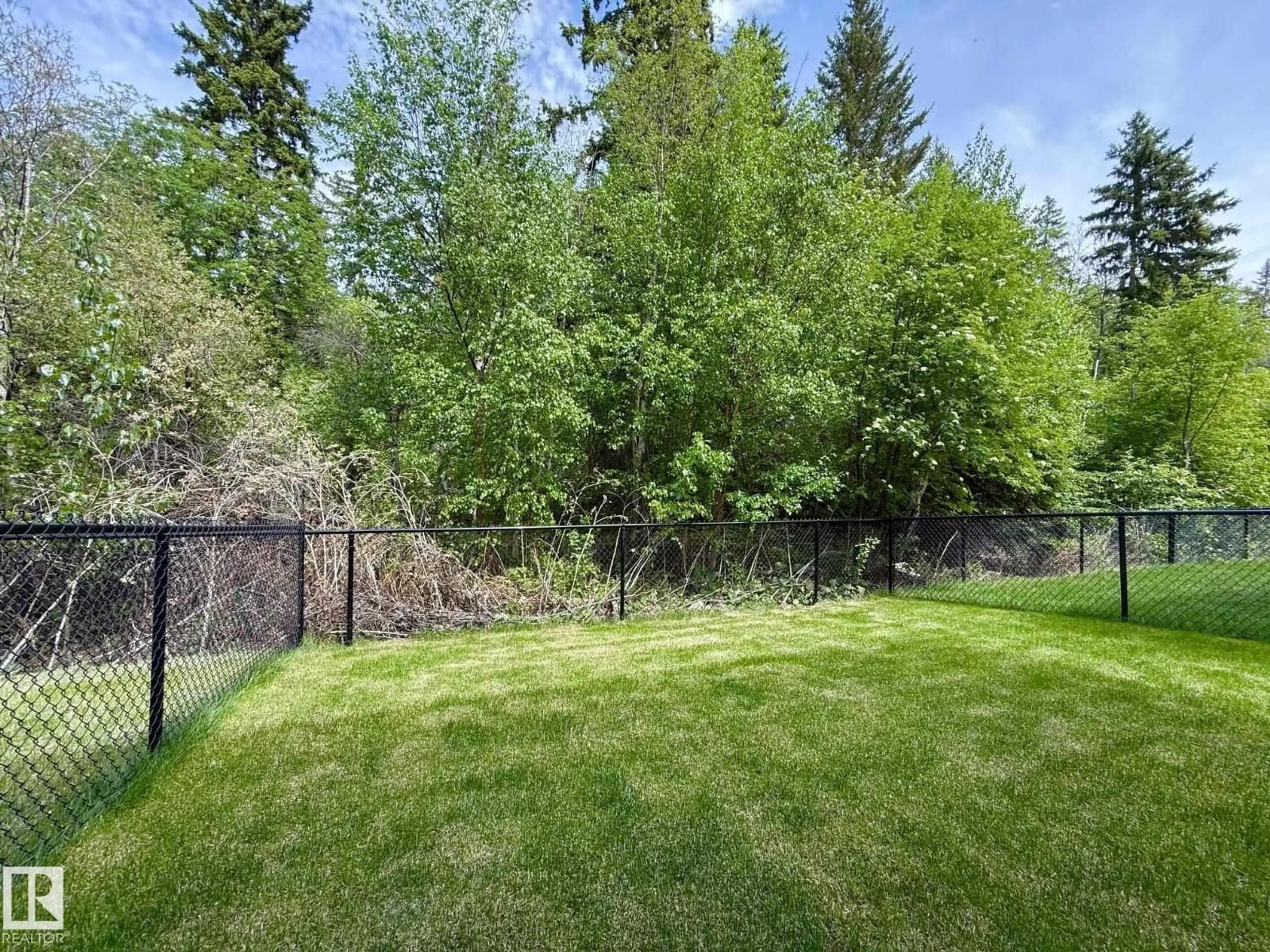 Patio, forest/trees view for 5122 - 19 213A ST, Edmonton Alberta T6M1M6