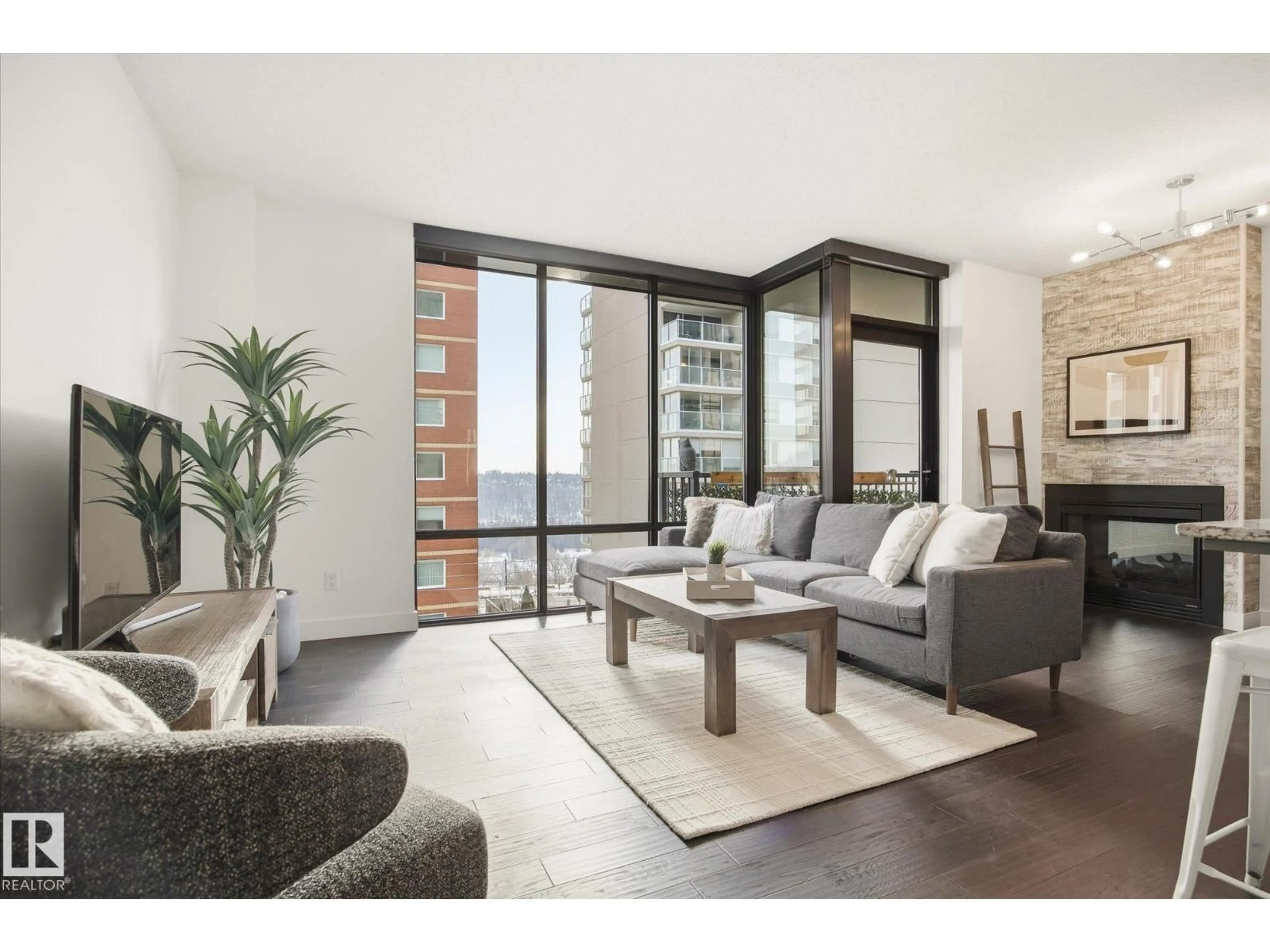Living room with furniture, unknown for 506 - 10028 119 ST, Edmonton Alberta T5K1Y8