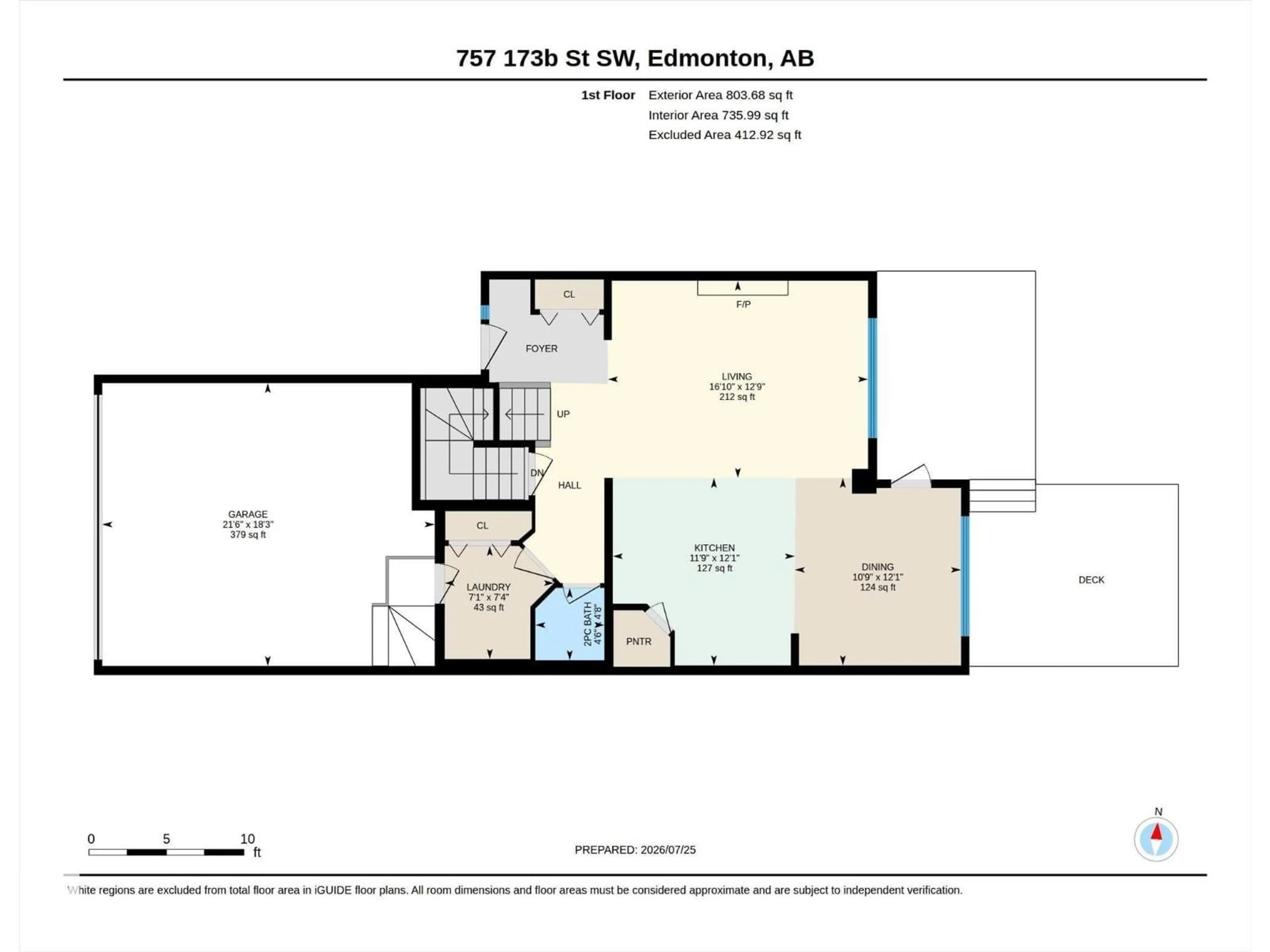Floor plan for SW - 757 173B ST, Edmonton Alberta T6W0M9