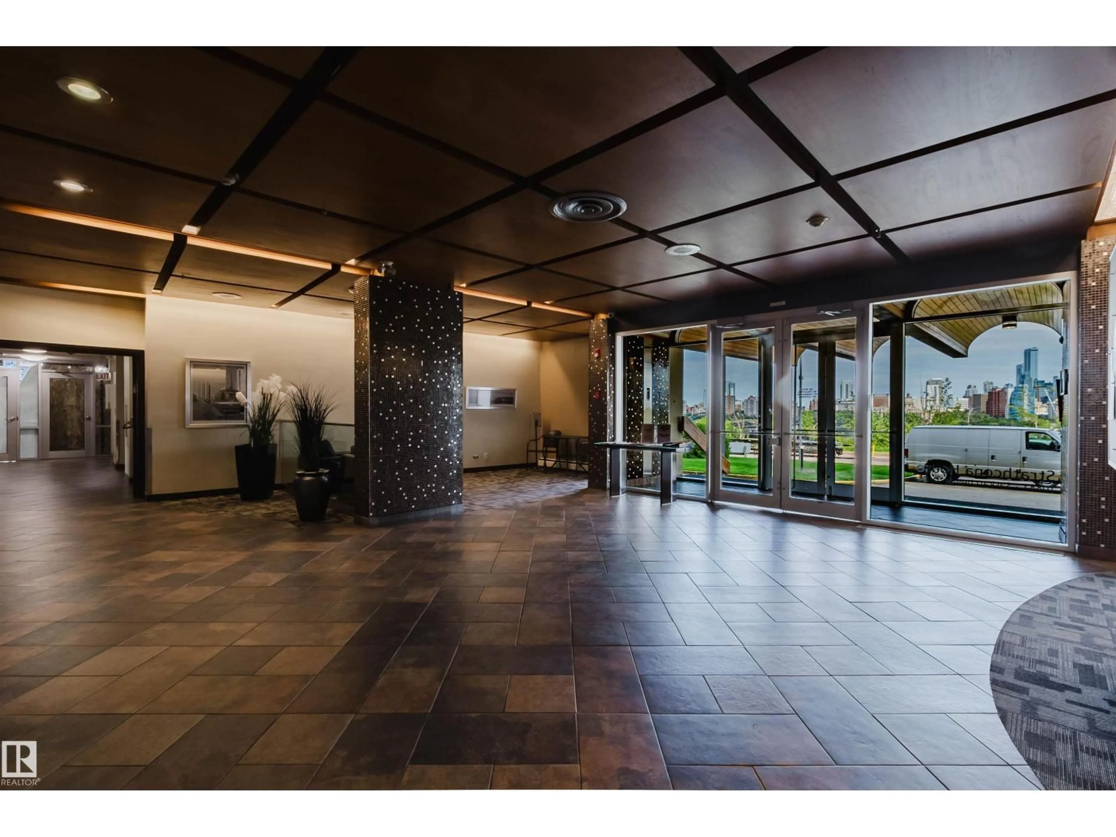 Indoor foyer for #303 - 10883 SASKATCHEWAN DR, Edmonton Alberta T6E4S6