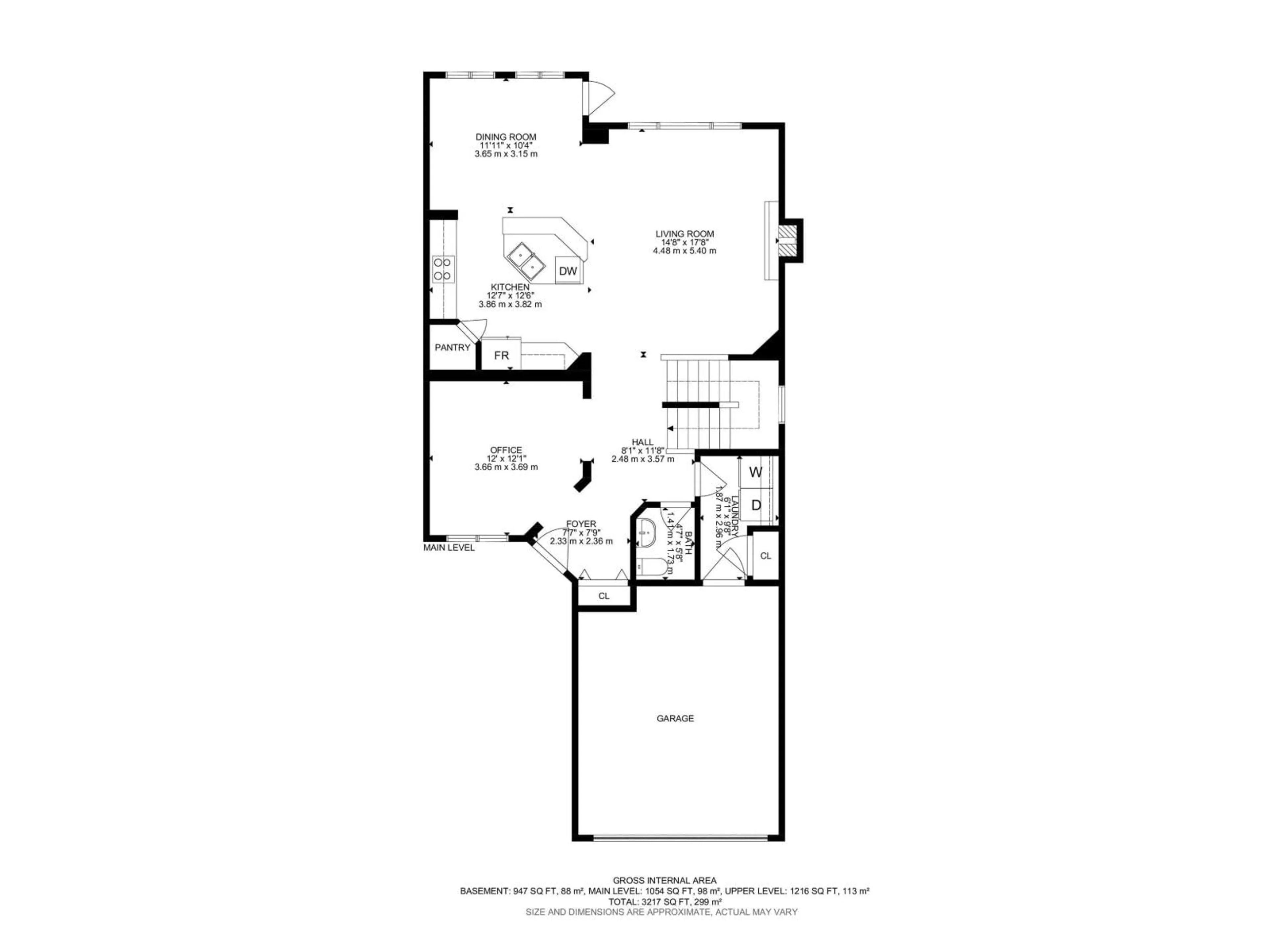 Floor plan for 5 CYPRESS LI, Fort Saskatchewan Alberta T8L0H2