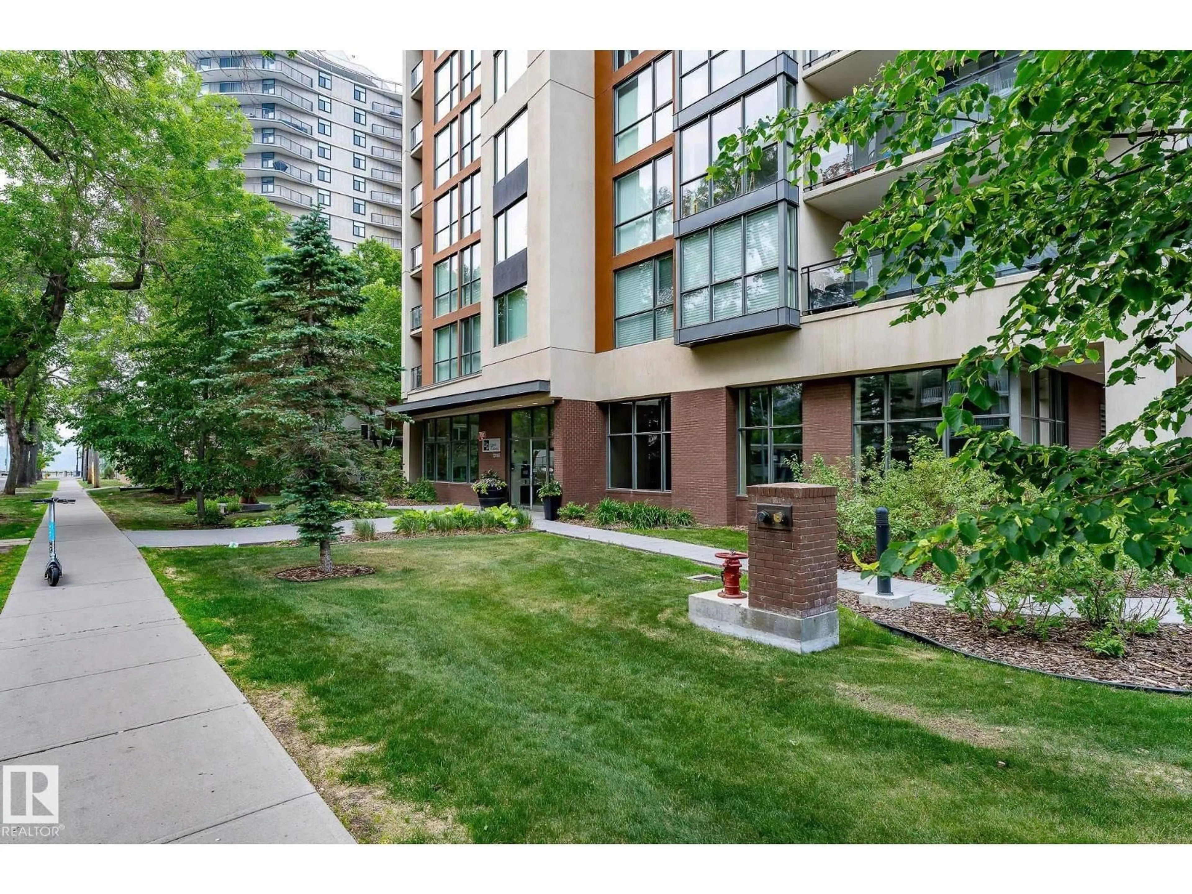 Patio, unknown for #203 - 10046 117 ST, Edmonton Alberta T5K1X2