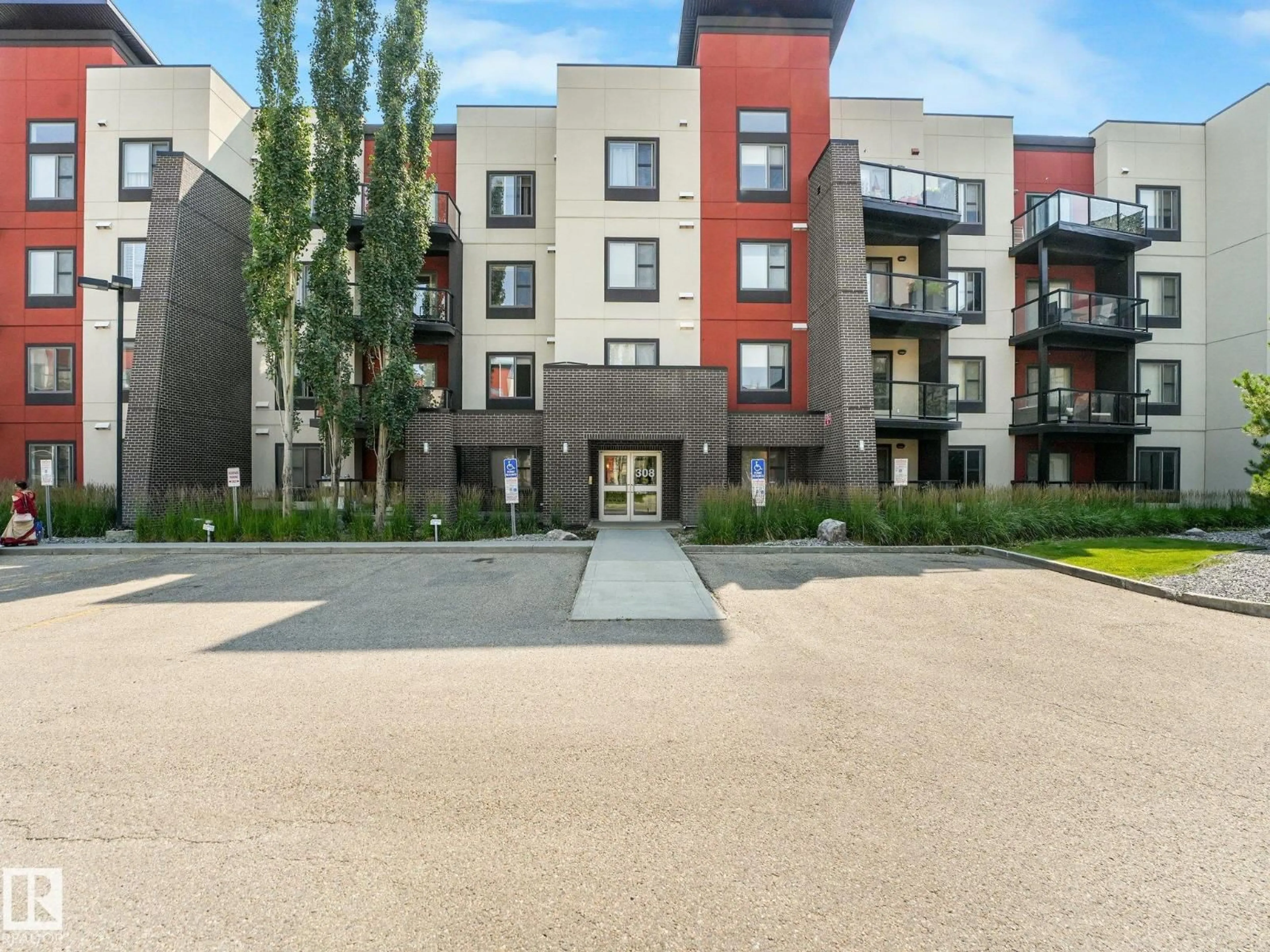 A pic from outside/outdoor area/front of a property/back of a property/a pic from drone, street for 308 - 346 AMBLESIDE LI, Edmonton Alberta T6W0V3