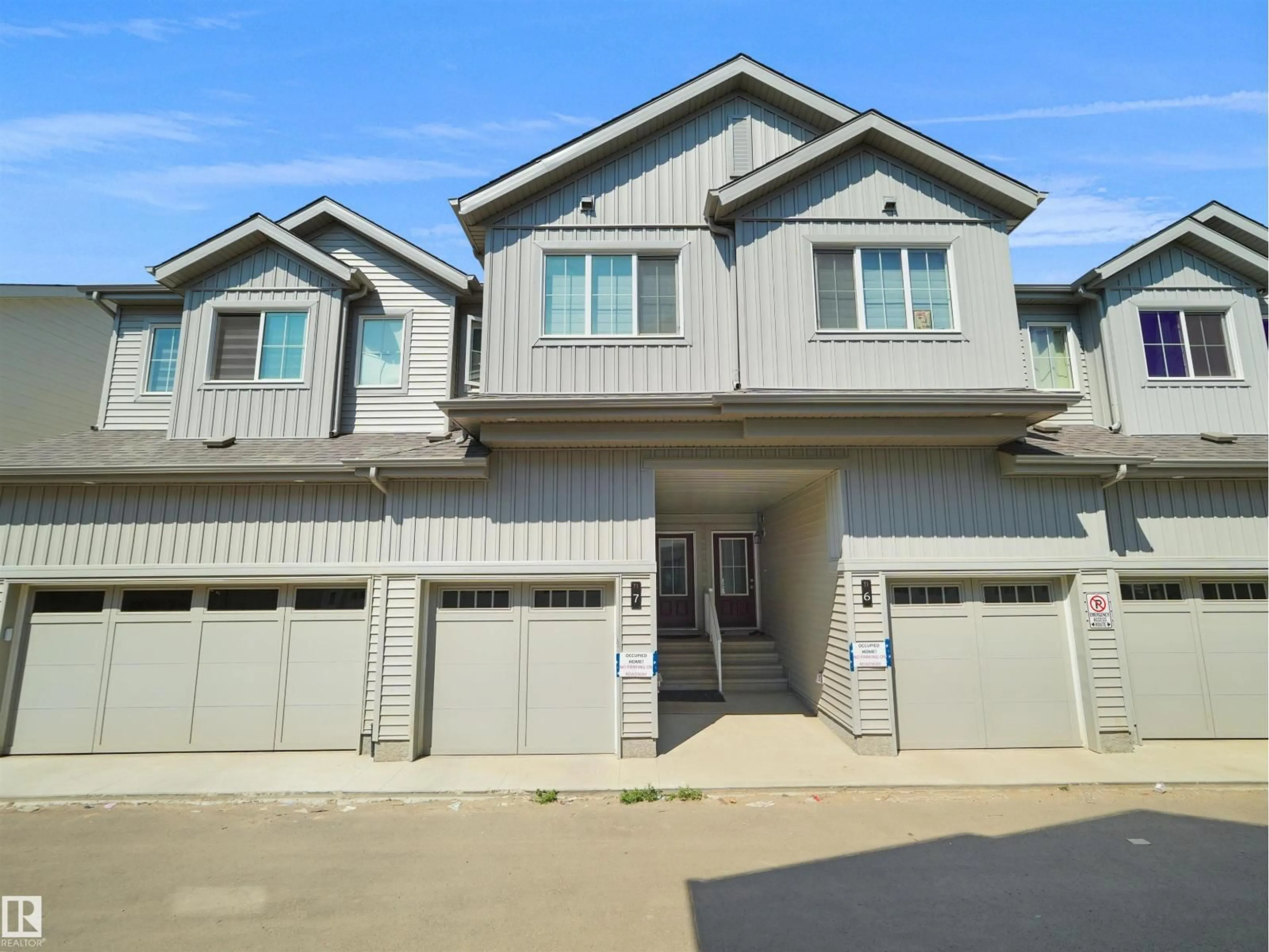 Home with vinyl exterior material, street for #7 - 7110 KESWICK COMMON, Edmonton Alberta T6W5P7