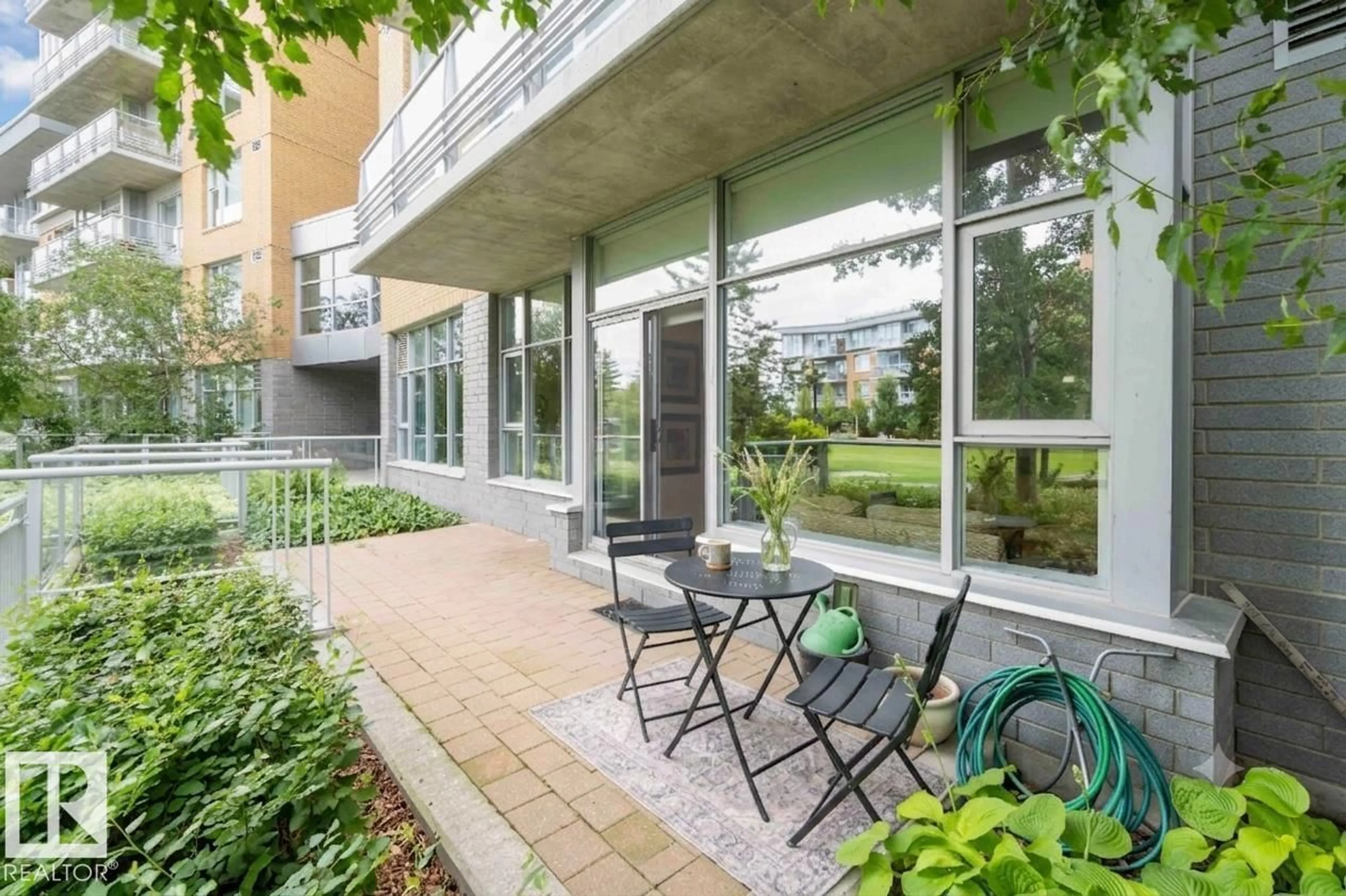 Patio, street for #108 - 2504 109 ST, Edmonton Alberta T6J2H3