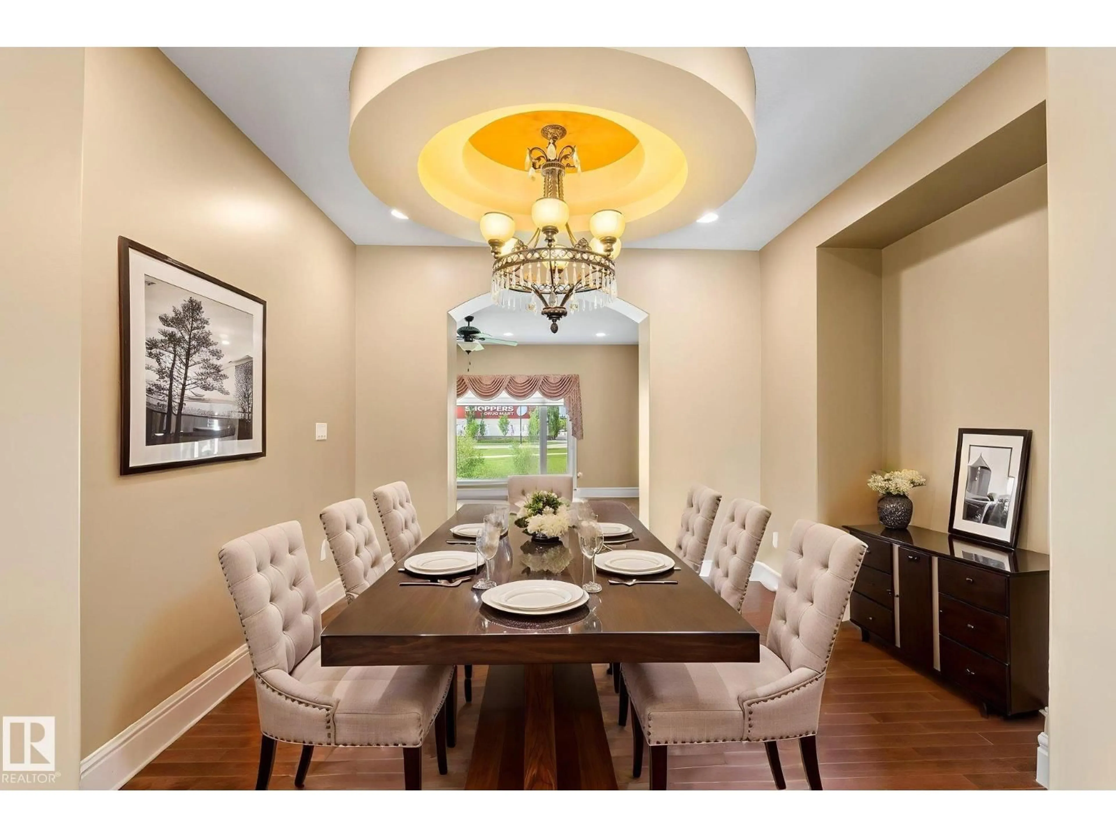 Dining room, wood/laminate floor for NW - 5320 MULLEN BN, Edmonton Alberta T6R0R1