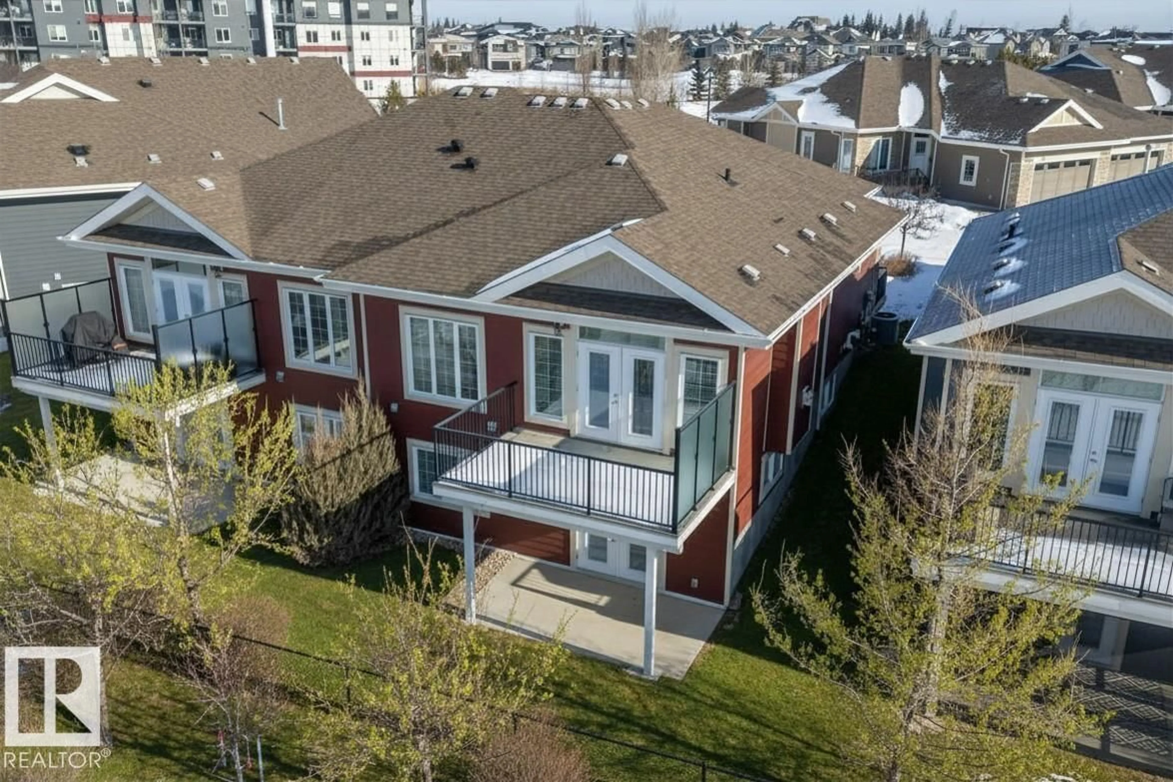 A pic from outside/outdoor area/front of a property/back of a property/a pic from drone, city buildings view from balcony for 3090 - 14 CAMERON HEIGHTS WY, Edmonton Alberta T6M0S7