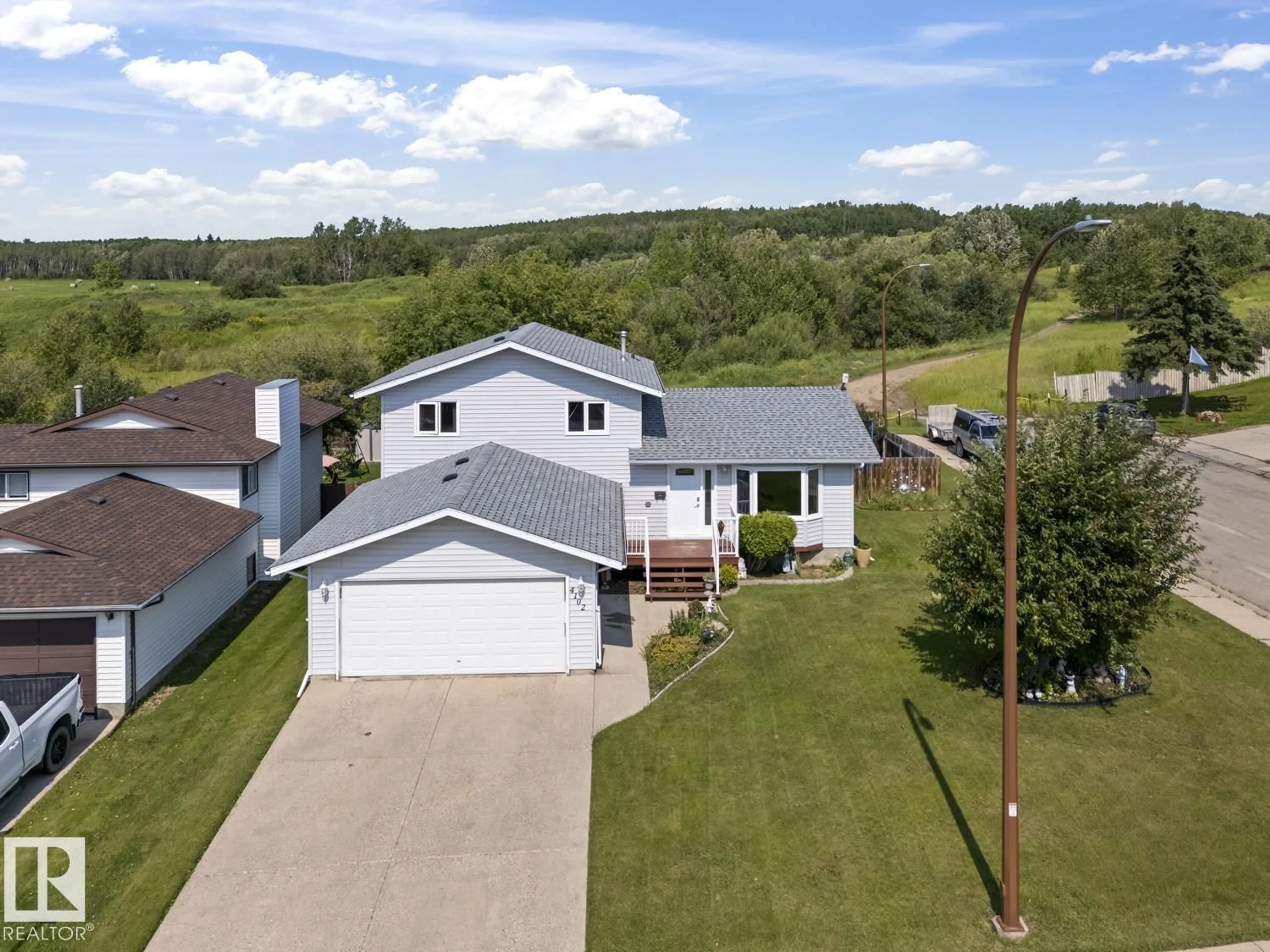 A pic from outside/outdoor area/front of a property/back of a property/a pic from drone, street for 4102 54 AV, Cold Lake Alberta T9M2A3