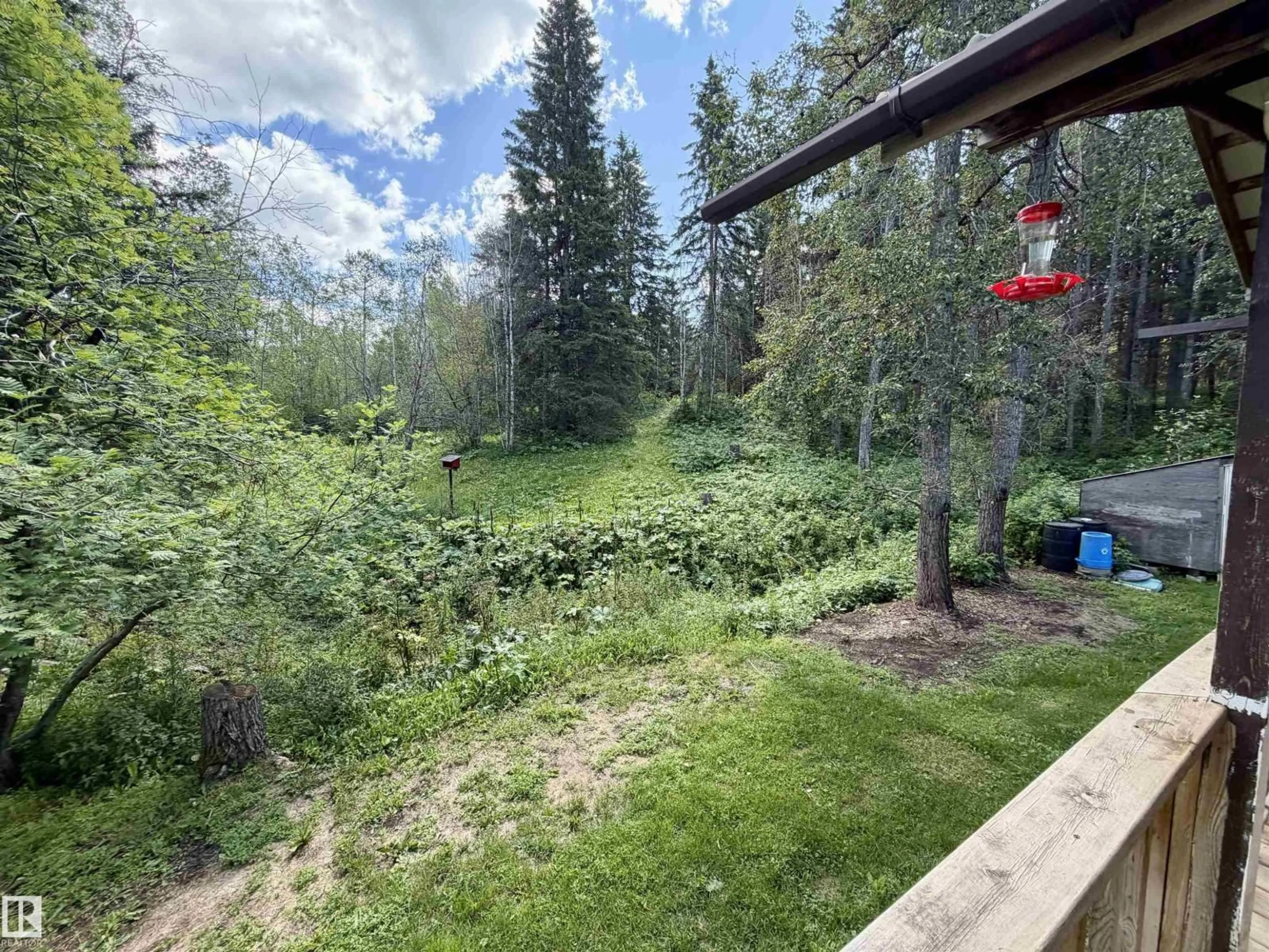 A pic from outside/outdoor area/front of a property/back of a property/a pic from drone, forest/trees view for 12049 TWP ROAD 454, Rural Wetaskiwin County Alberta T0C2V0