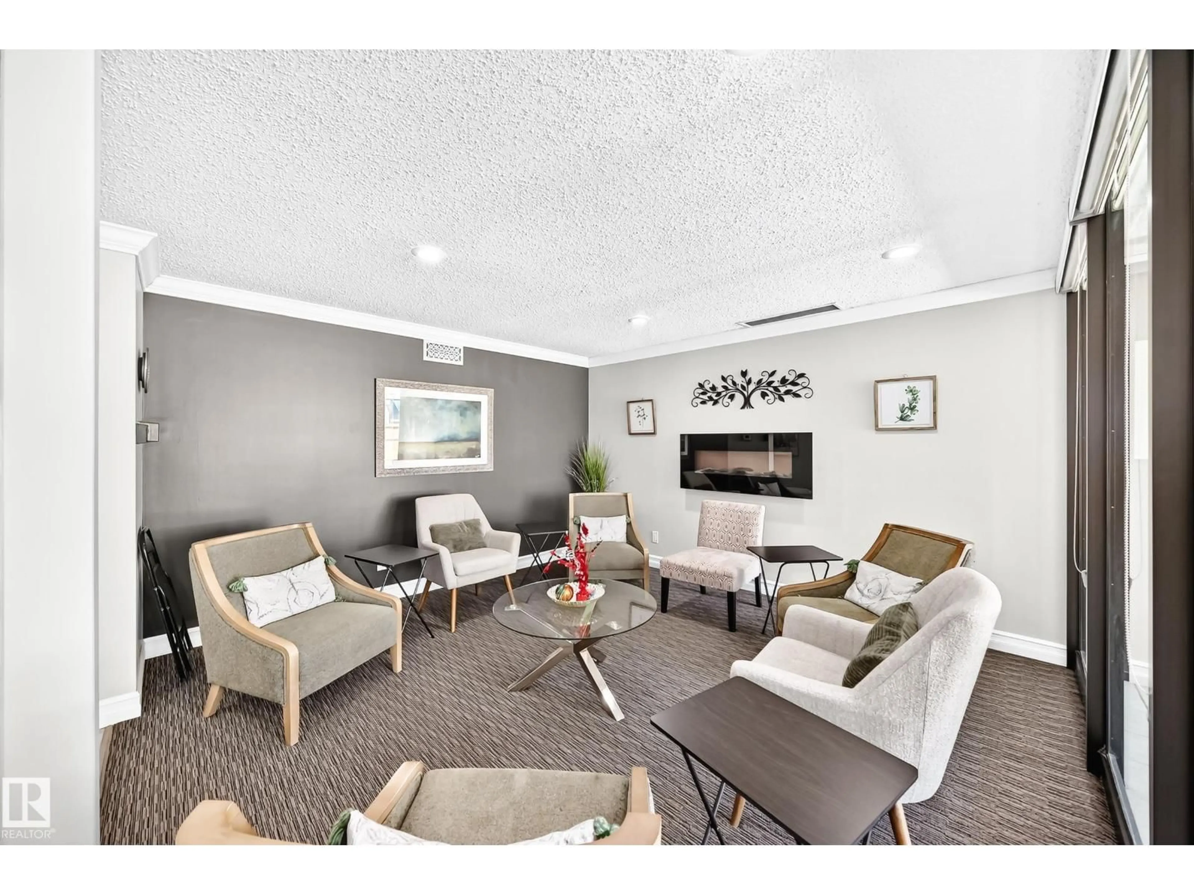 Living room with furniture, unknown for #401 - 14810 51 AV, Edmonton Alberta T6H5G5