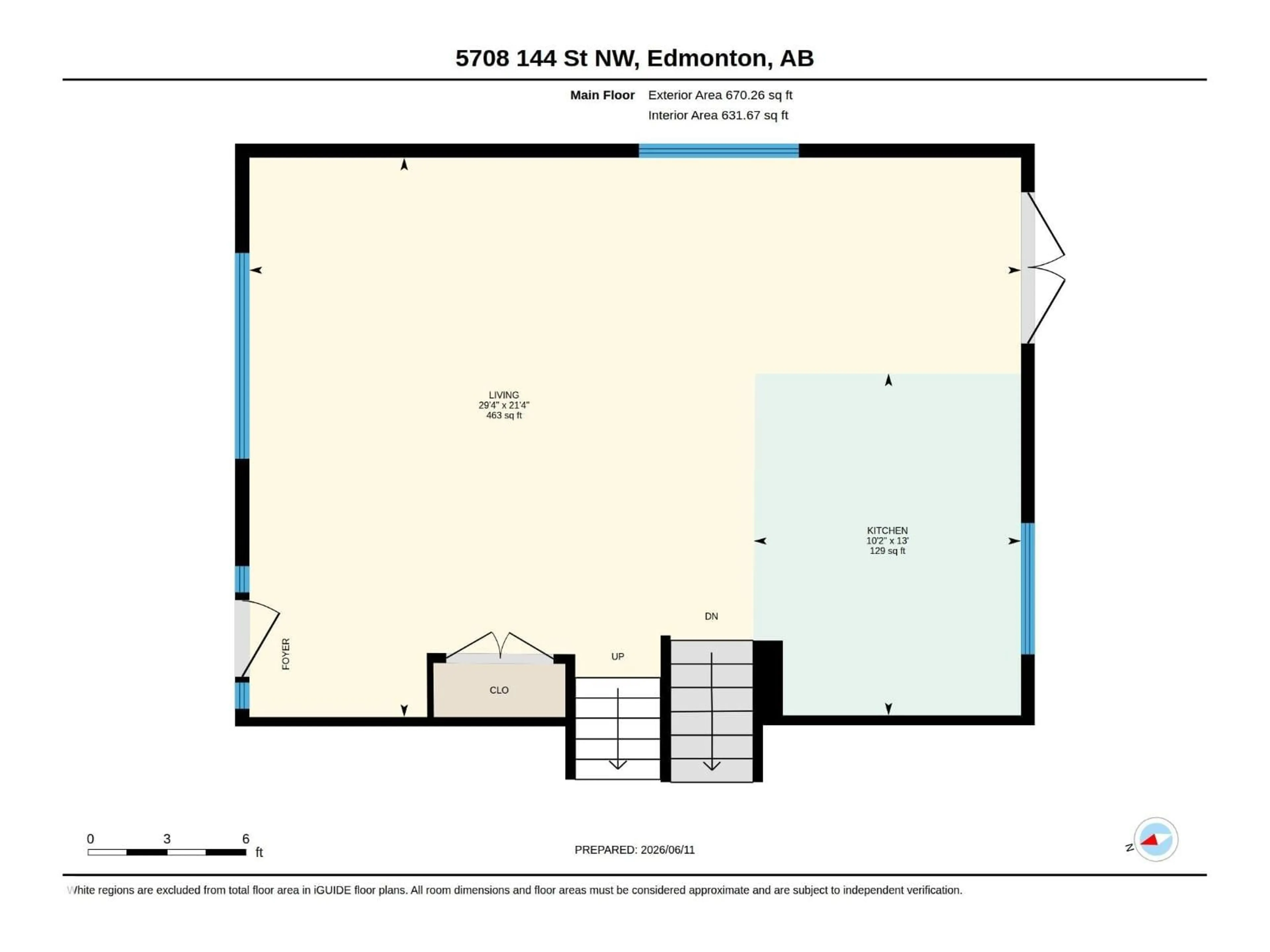 Floor plan for 5708 144 ST, Edmonton Alberta T6H4H4