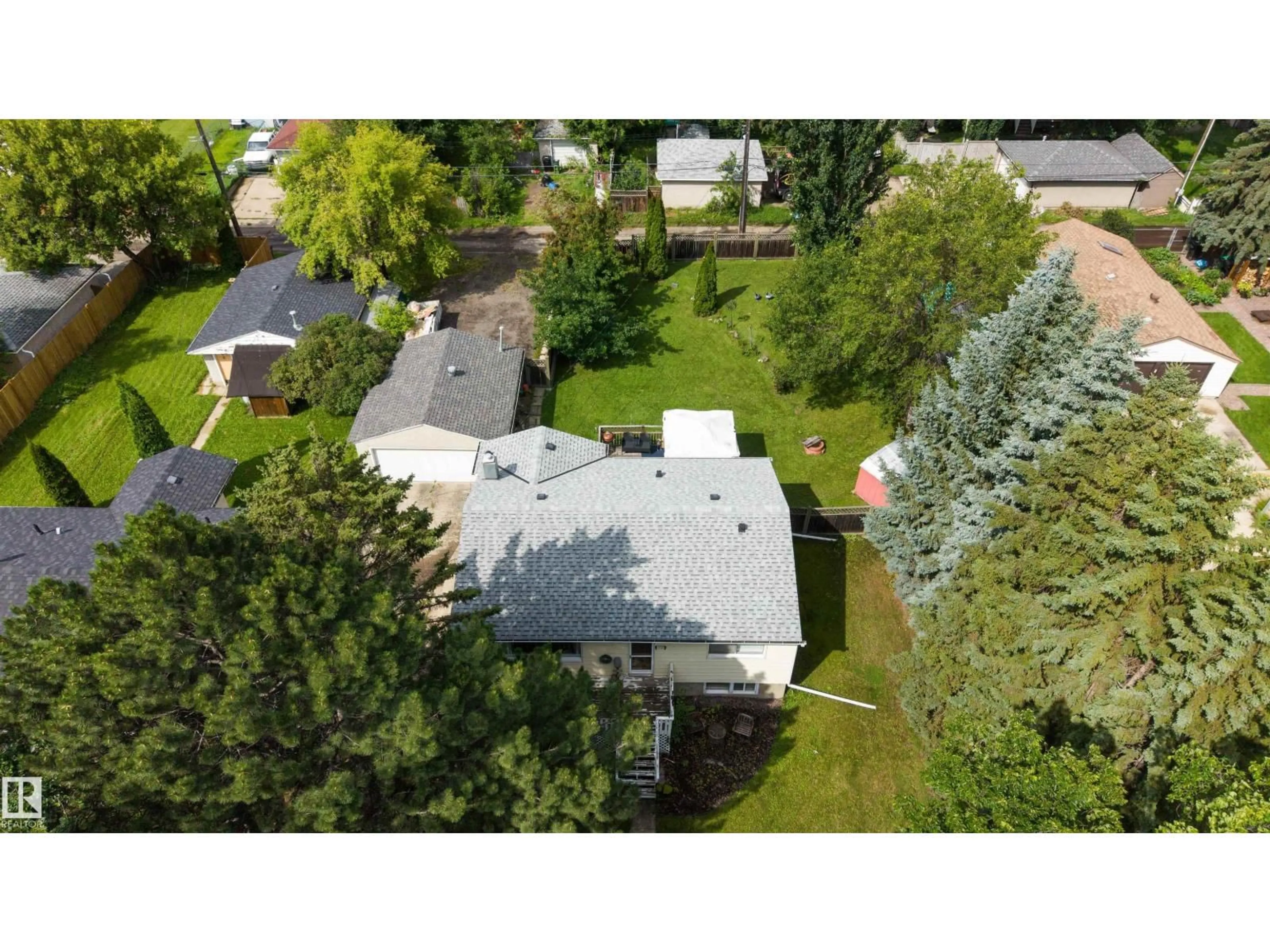 A pic from outside/outdoor area/front of a property/back of a property/a pic from drone, street for 12348 128 ST, Edmonton Alberta T5L1C7